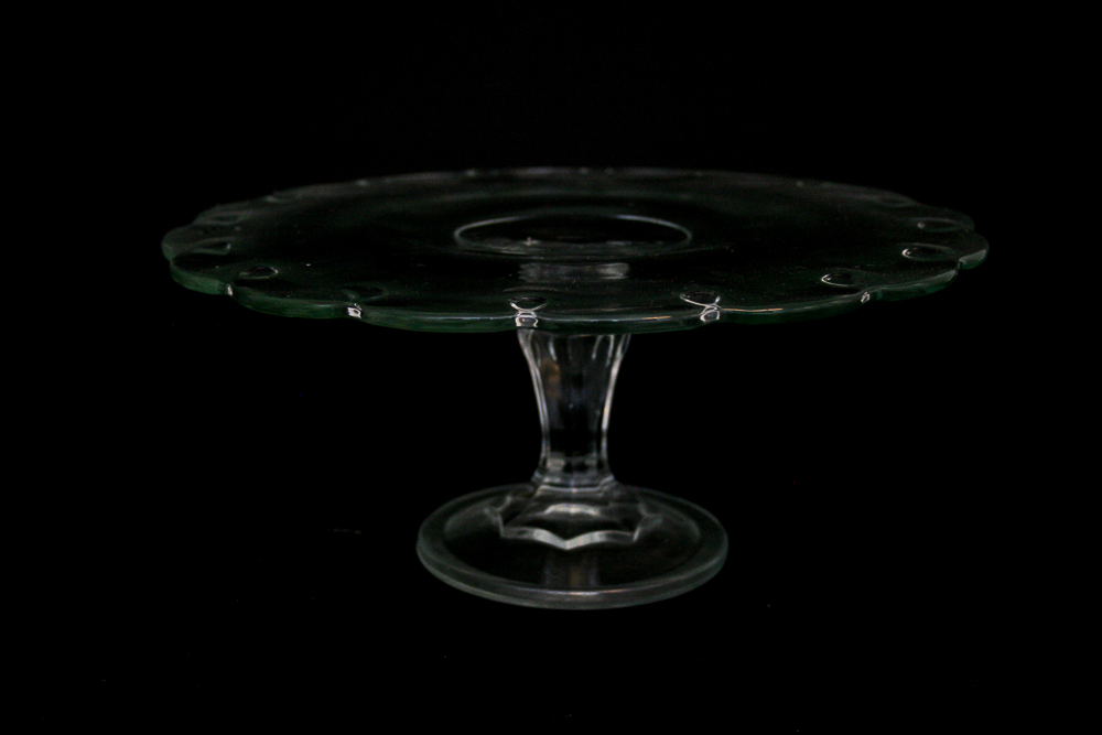 Vintage Glass Serving Pieces Featuring L.G. Wright Glass Company