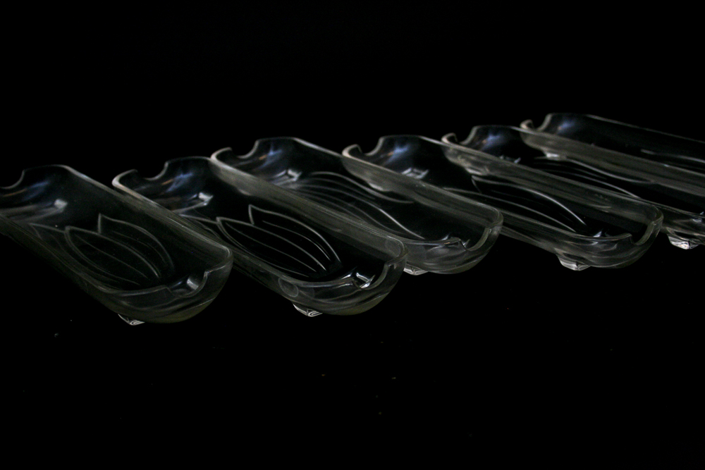 Vintage Glass Serving Pieces Featuring L.G. Wright Glass Company