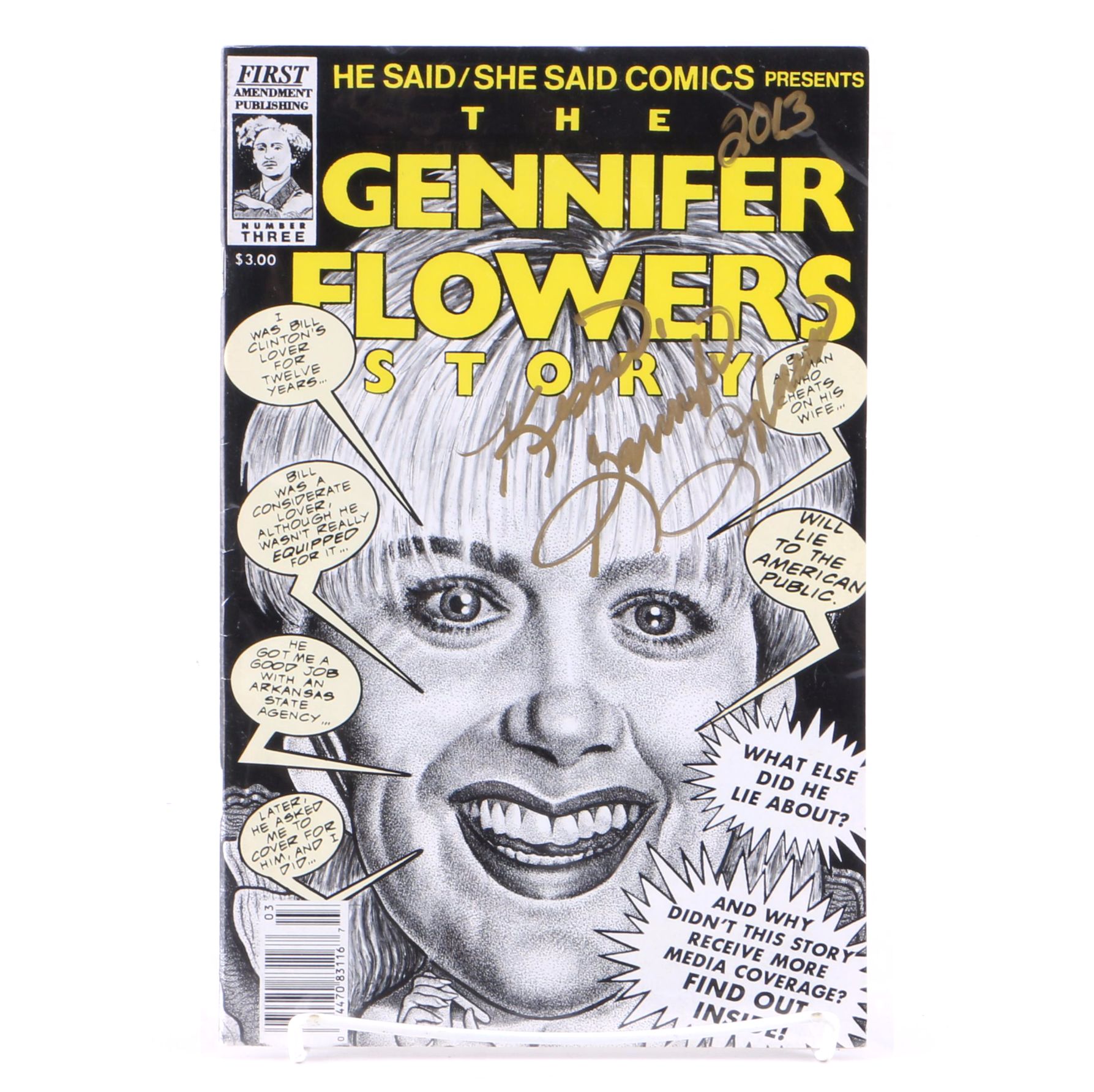 Signed "He Said / She Said Comics: The Bill Clinton Story / The Gennifer Flowers Story"
