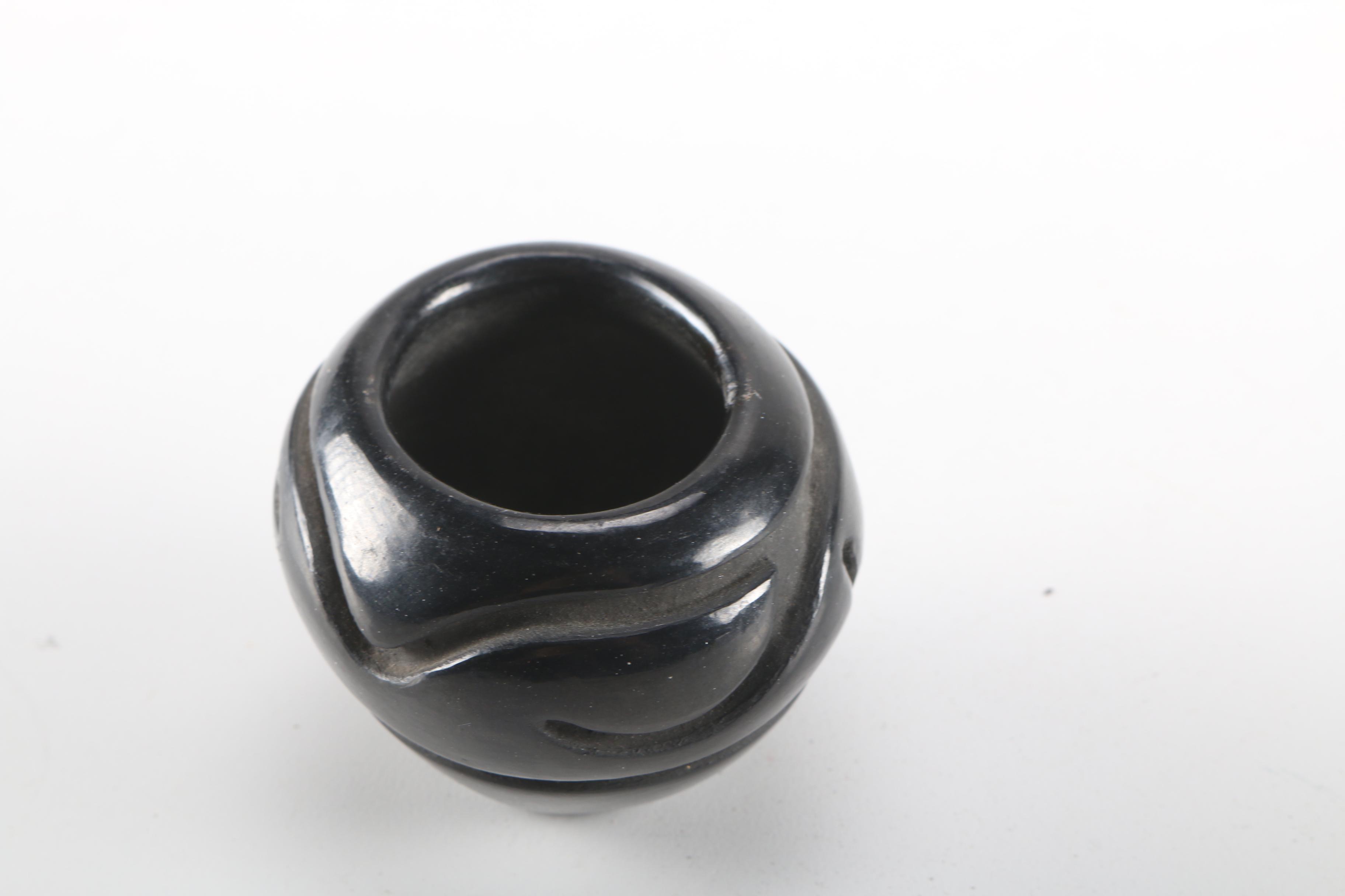 Vickie Martinez Pueblo Blackware Jar