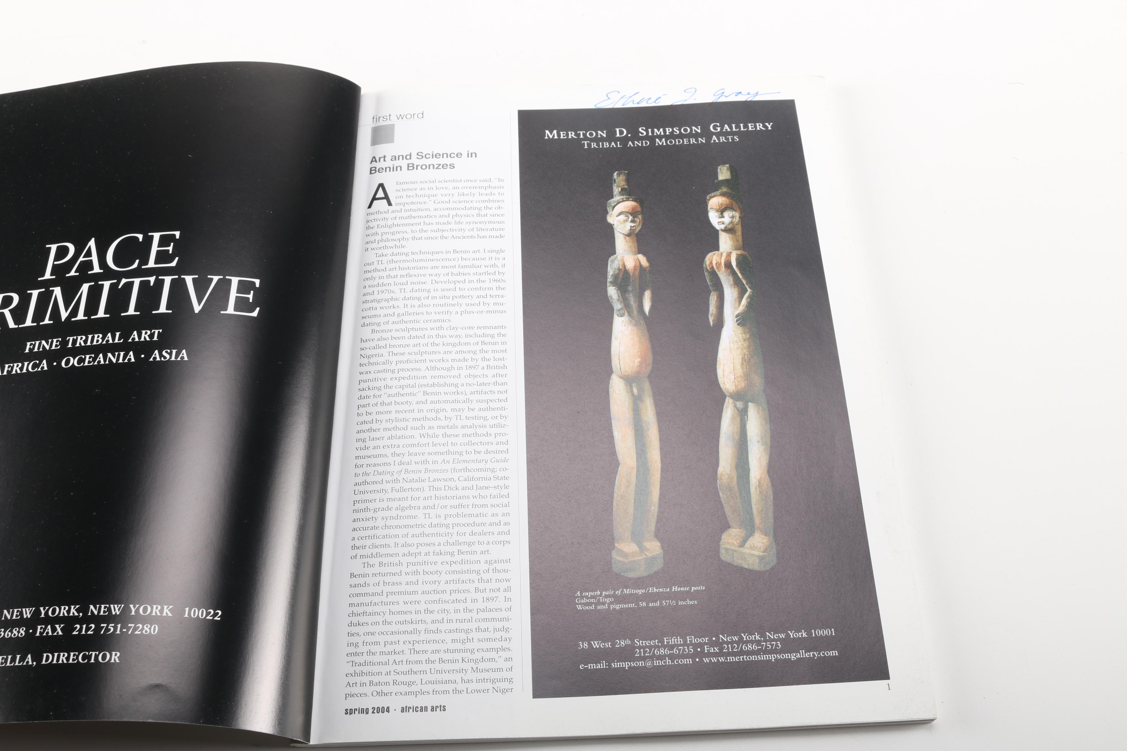 African Art Magazines and Book