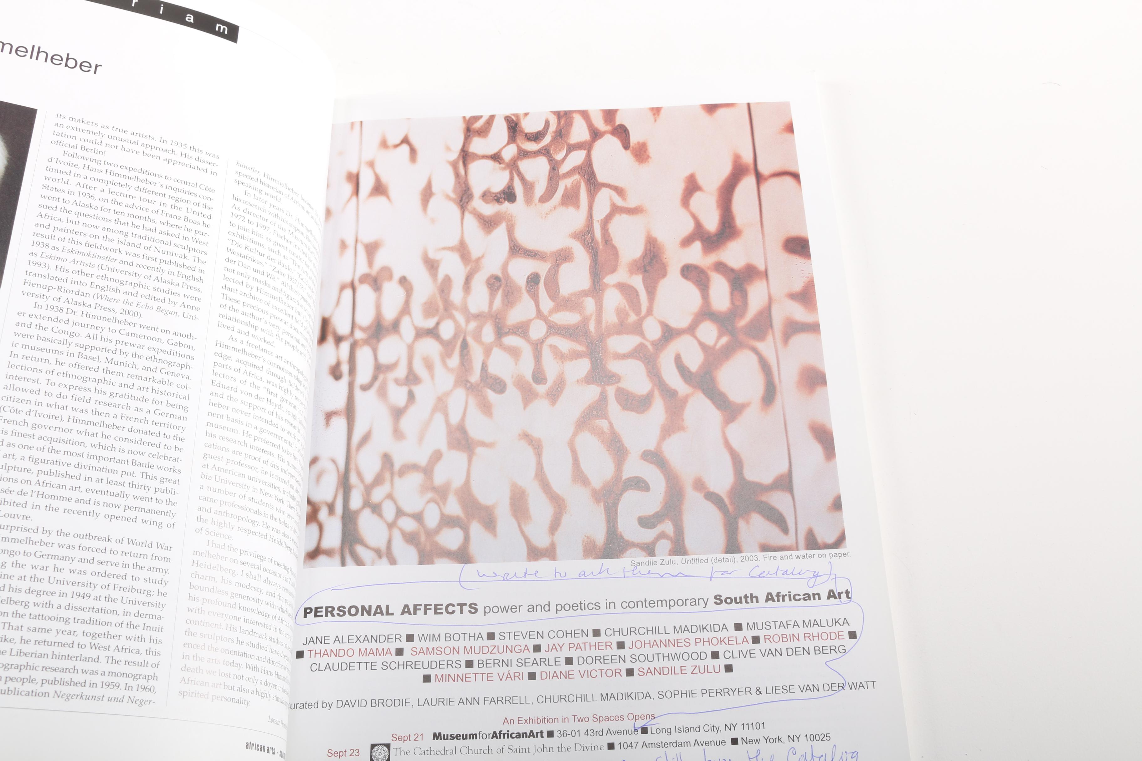 African Art Magazines and Book