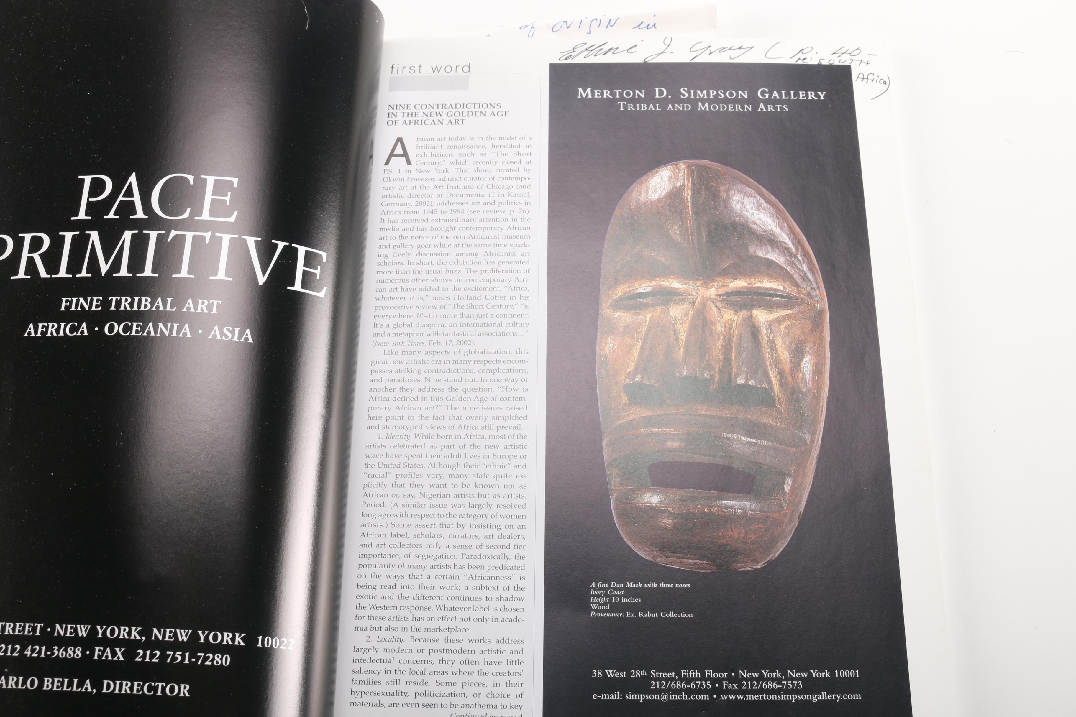 African Art Magazines and Book