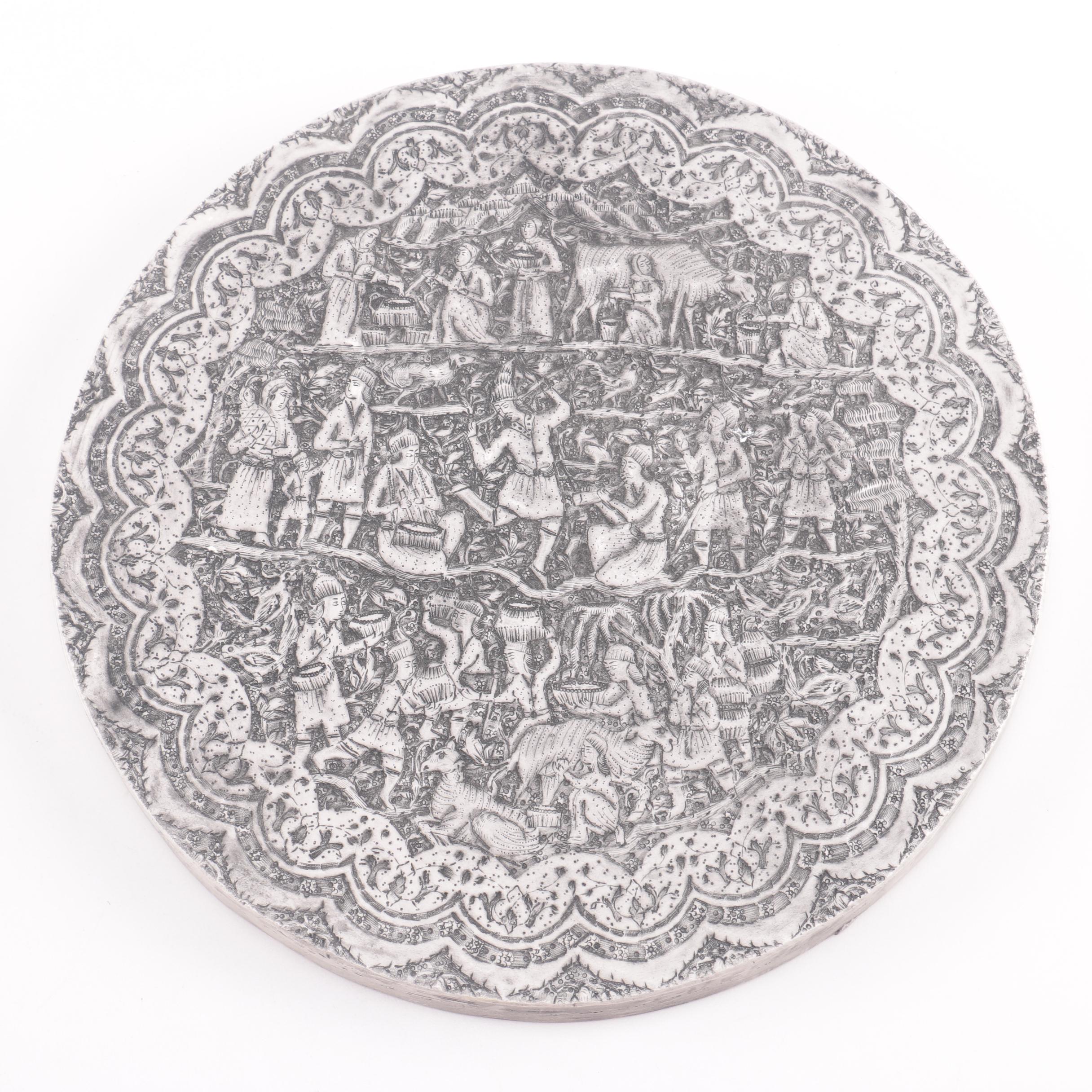 Decorative Round Plaster Persian Reproduction