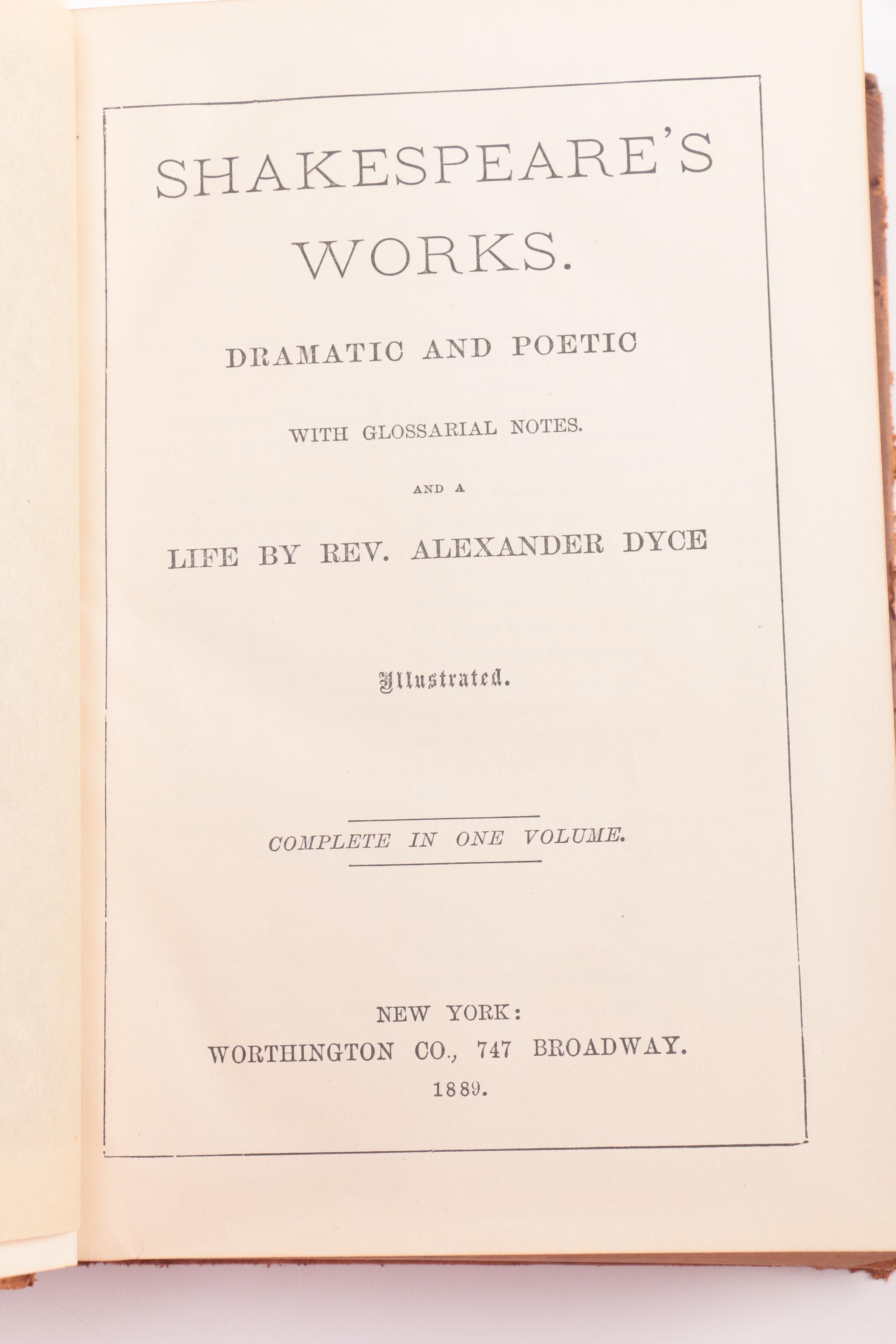 Antique "Shakespeare's Works"
