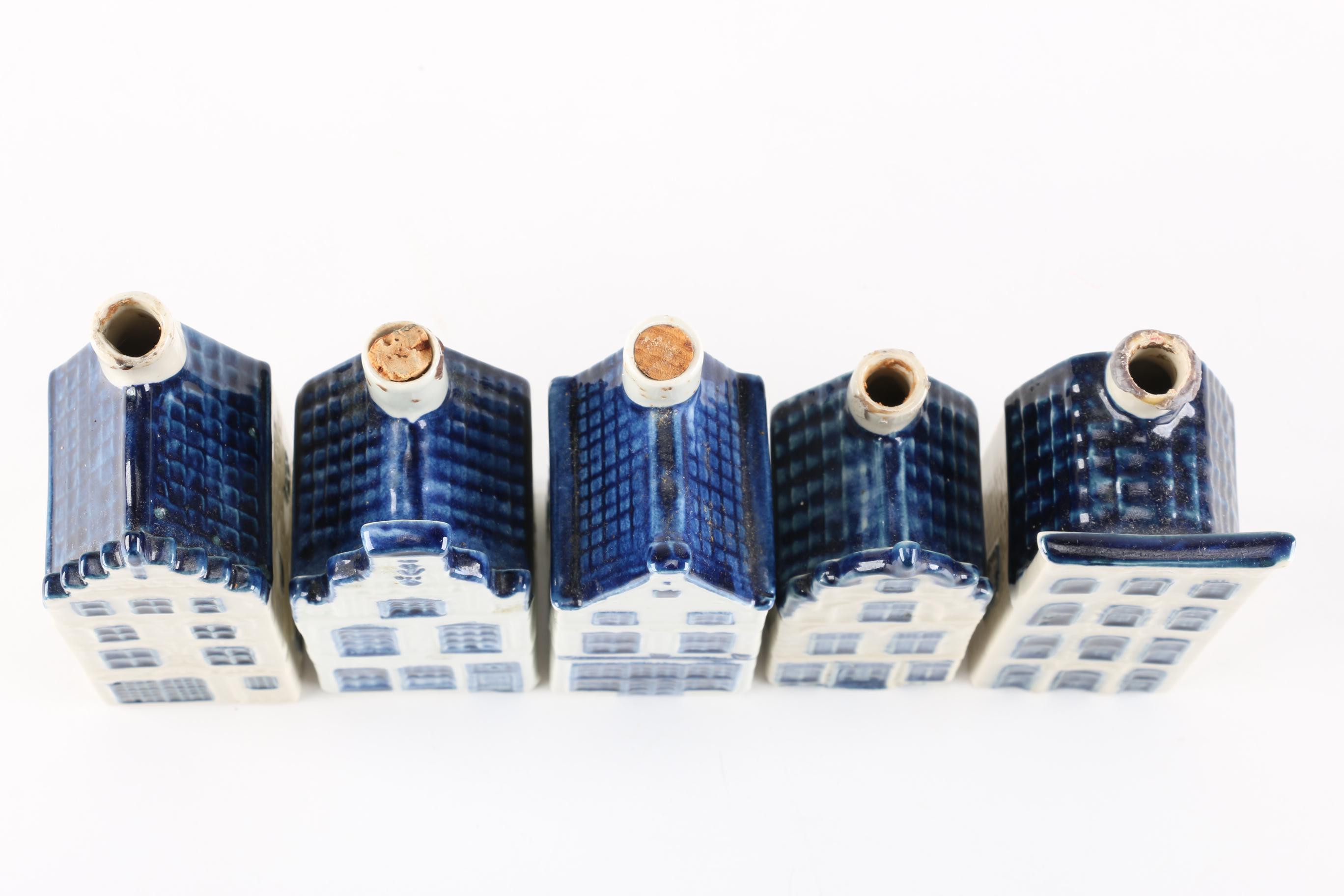 KLM House-Shaped Ceramic Bottles