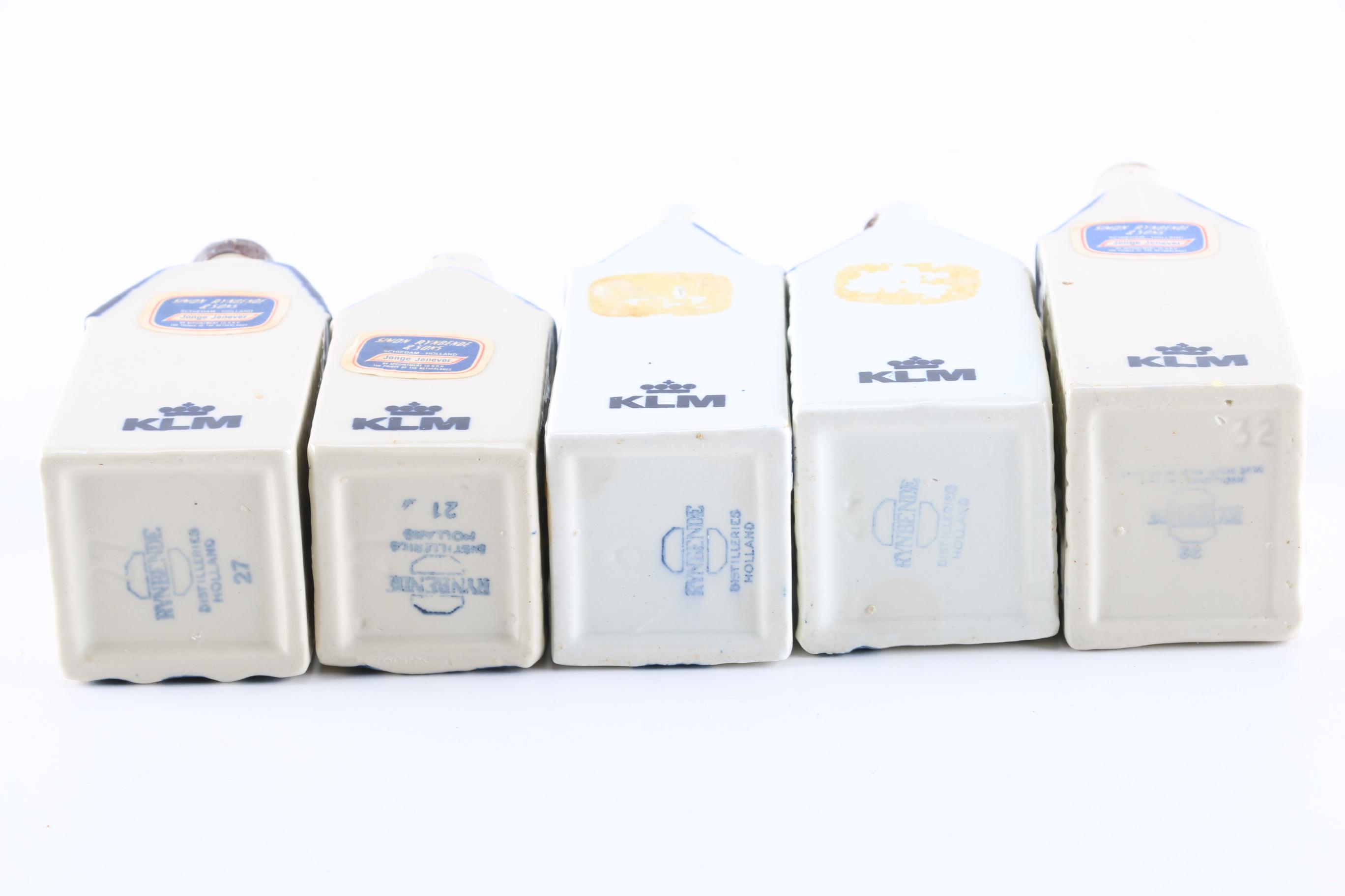 KLM House-Shaped Ceramic Bottles