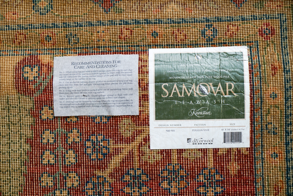 Machine Made Woven Karastan "Persian Vase" Area Rug