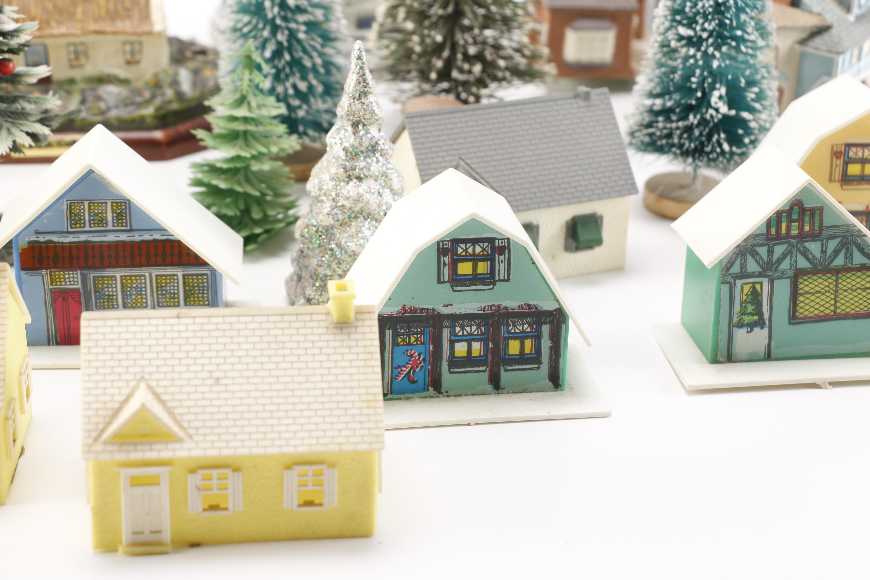 Decorative Village Accessories and Steins Featuring Avon