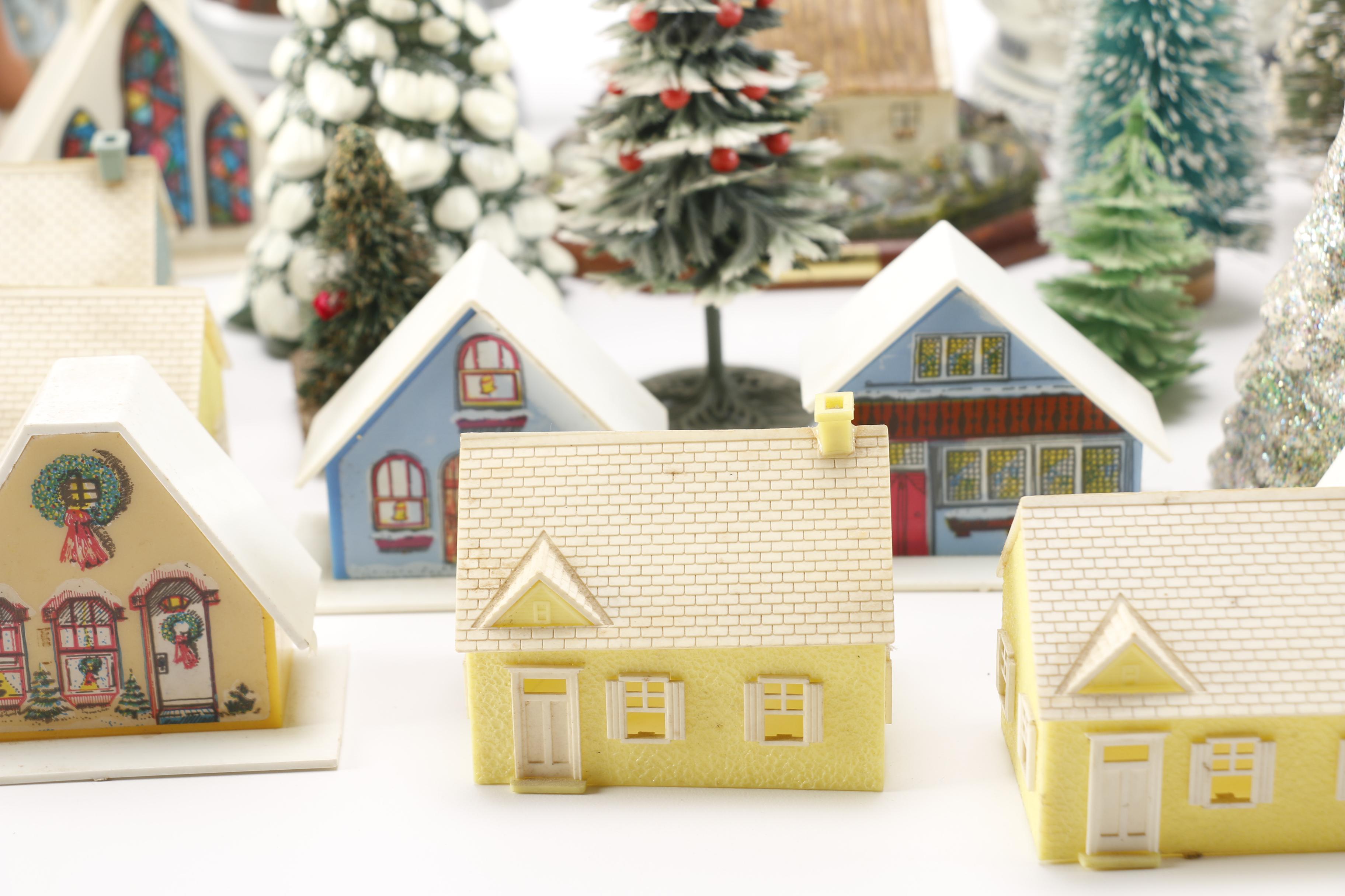 Decorative Village Accessories and Steins Featuring Avon