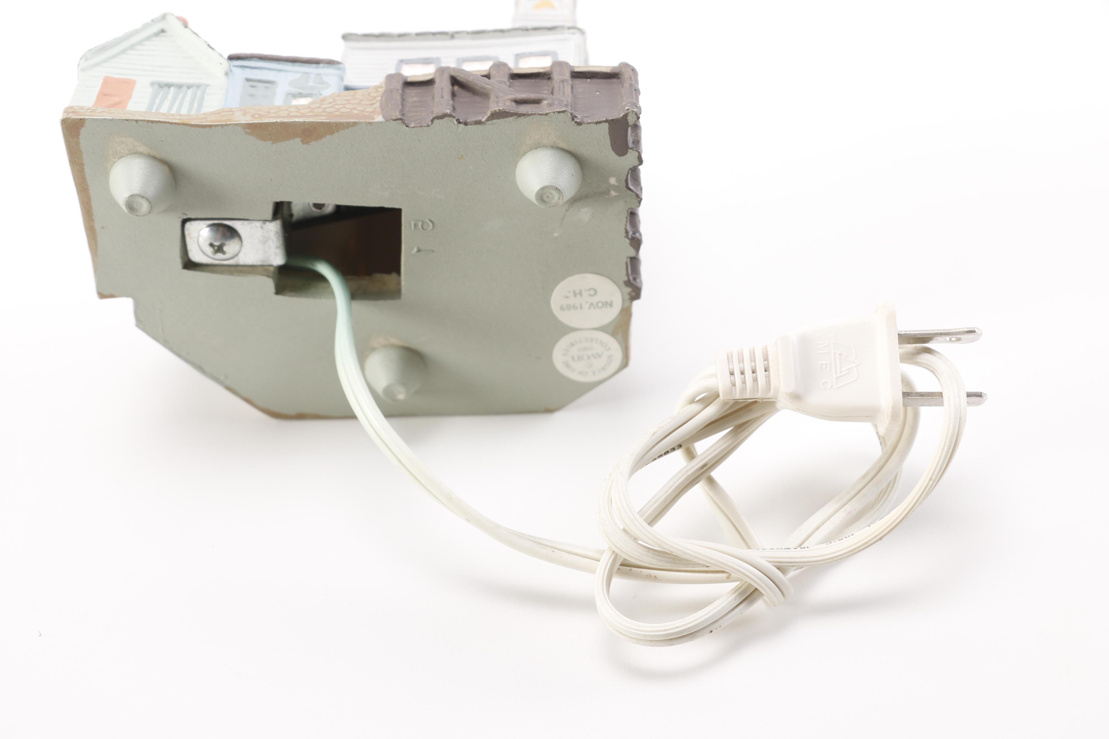 Decorative Village Accessories and Steins Featuring Avon