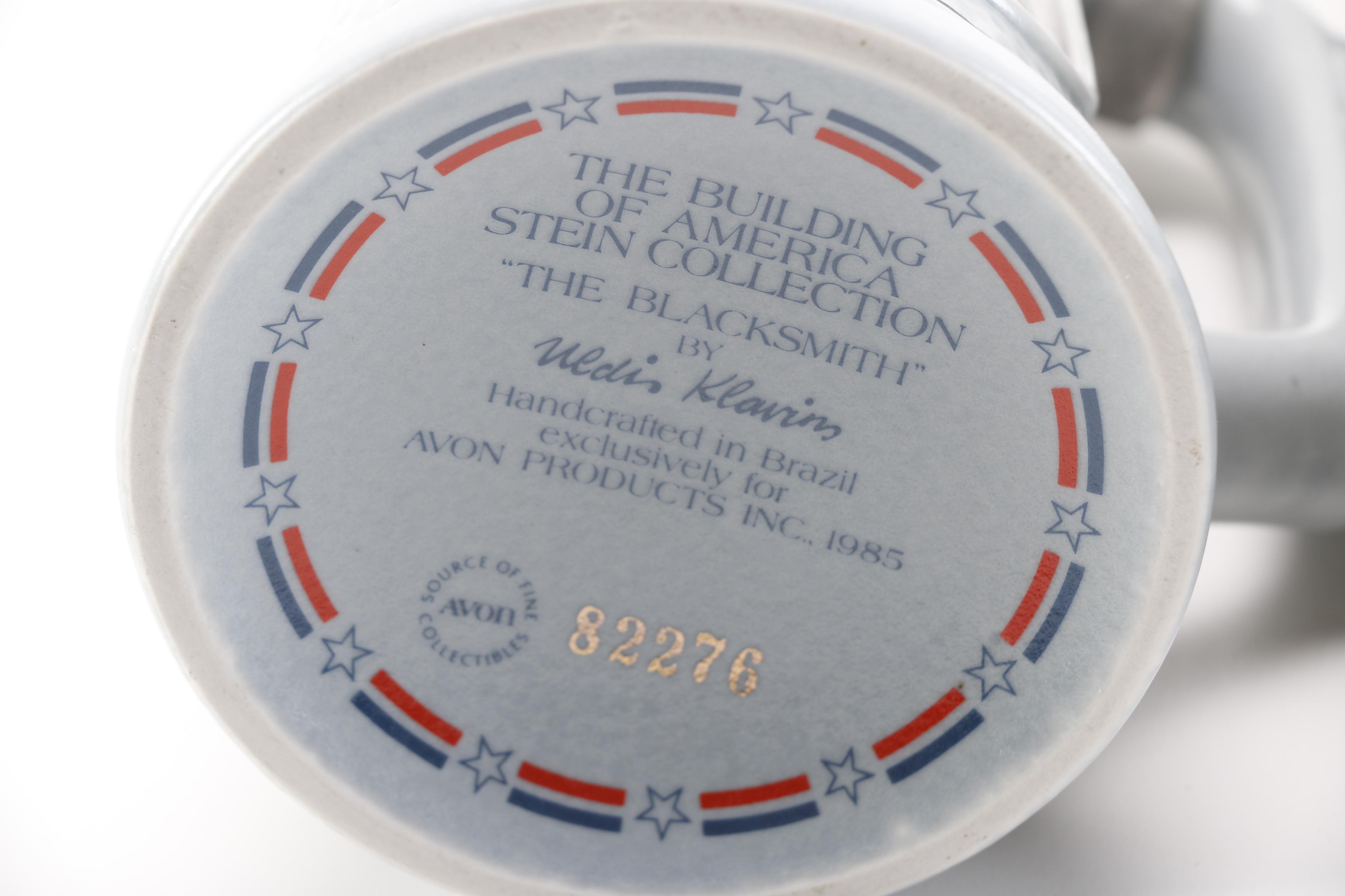 Decorative Village Accessories and Steins Featuring Avon