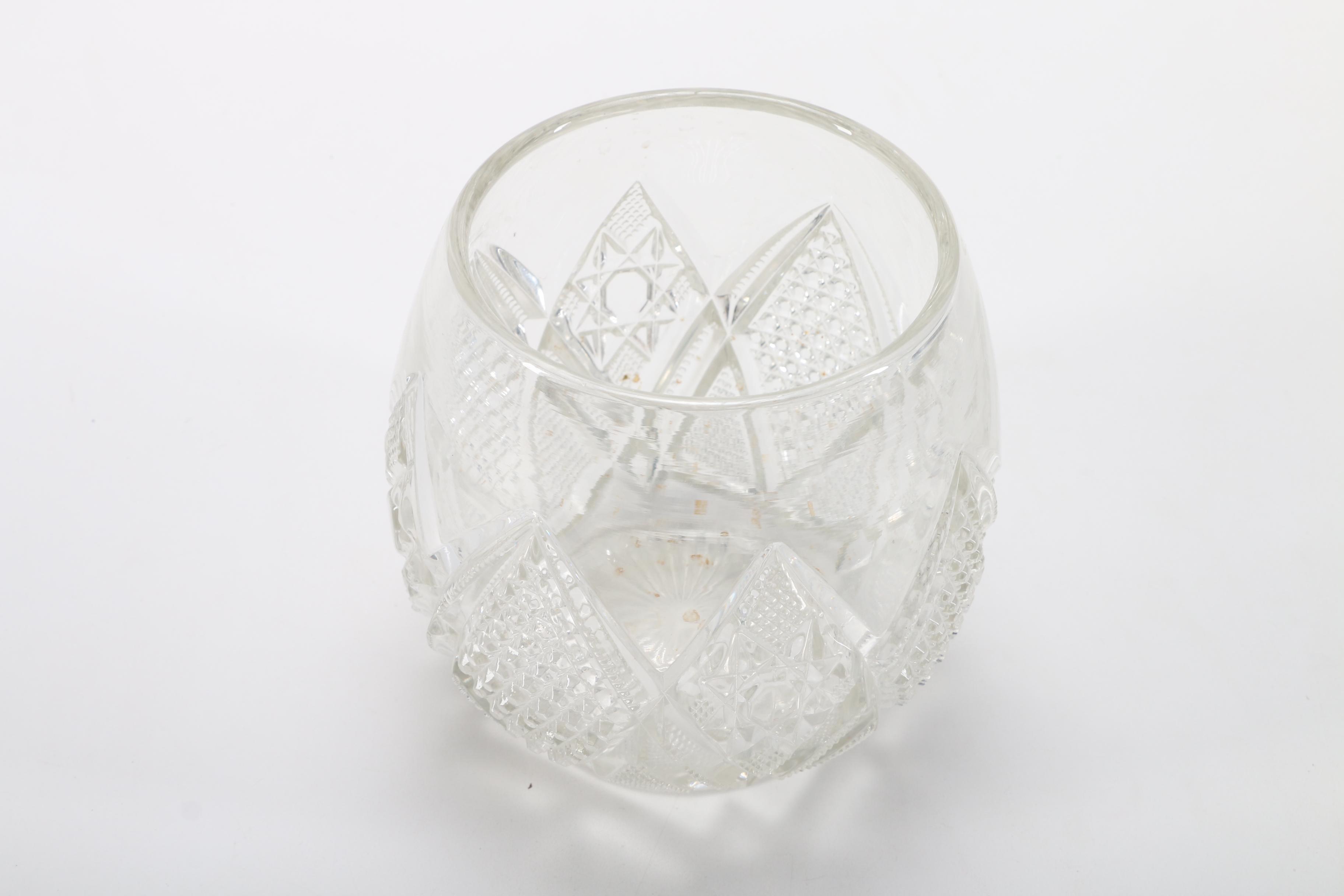 Crystal Tumbler Vase with Separate Tag