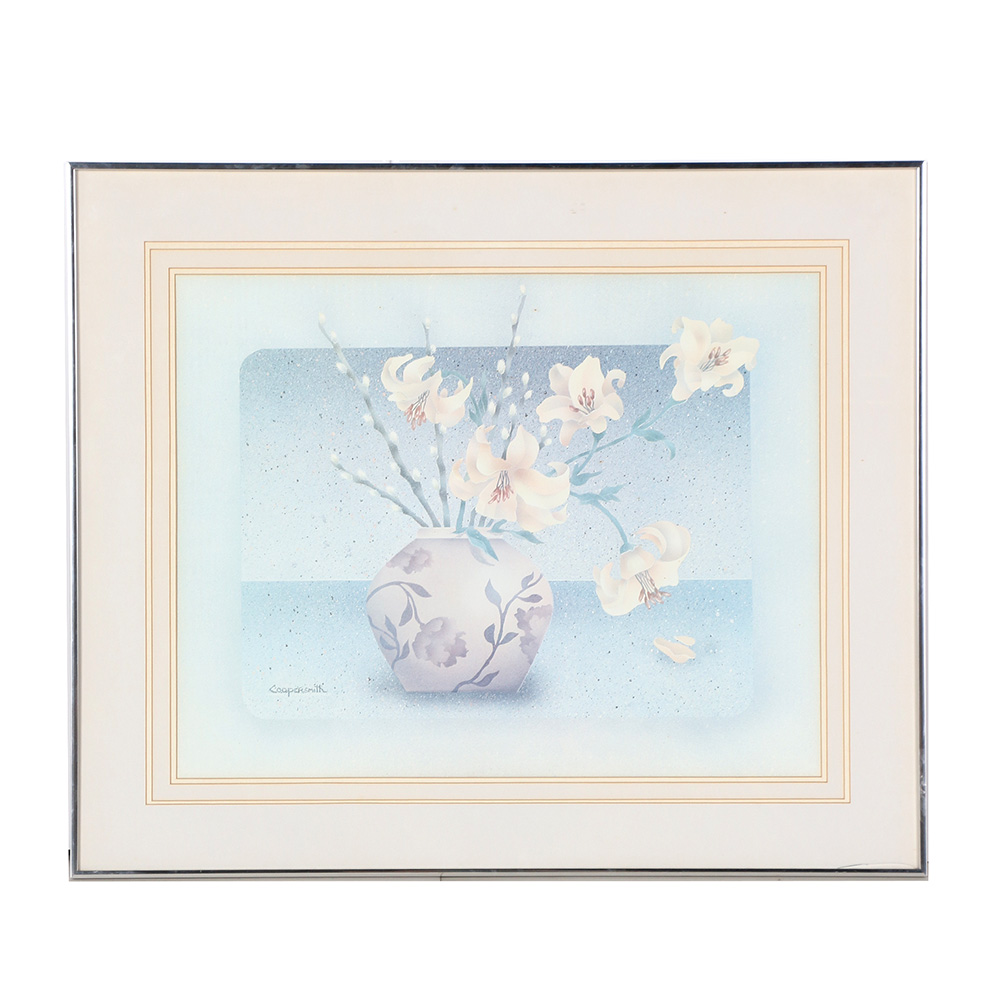 James Coopersmith Offset Lithograph "European Lily"