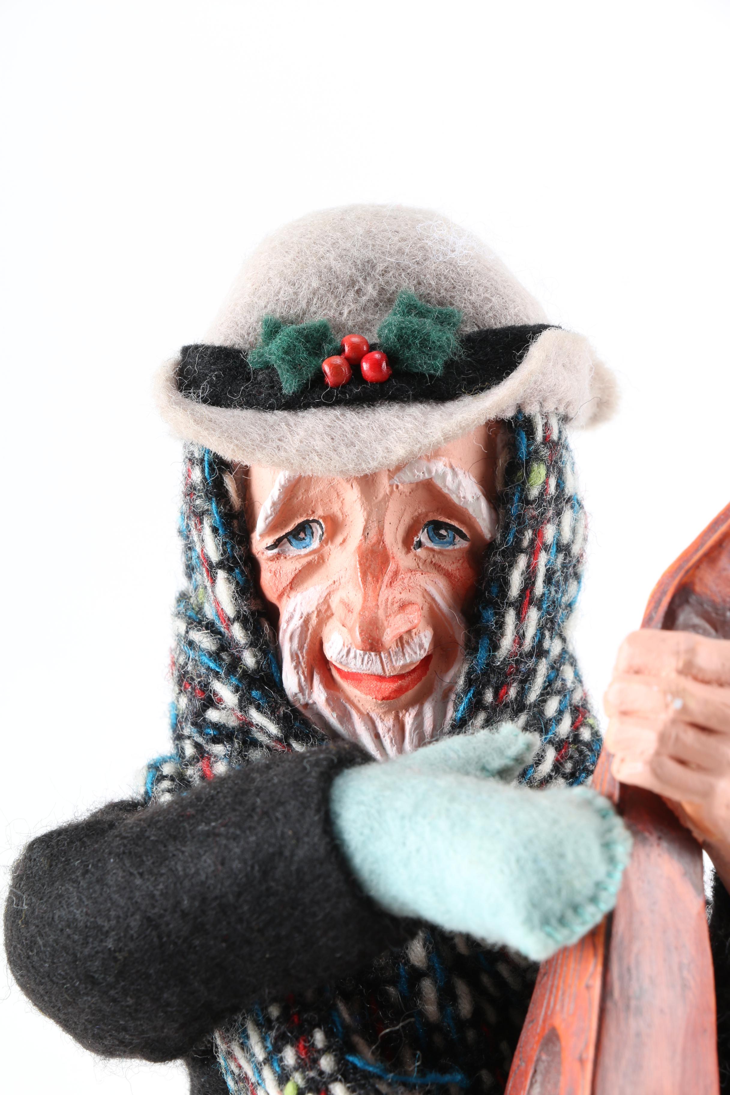 Handmade Simpich Caroling Dolls