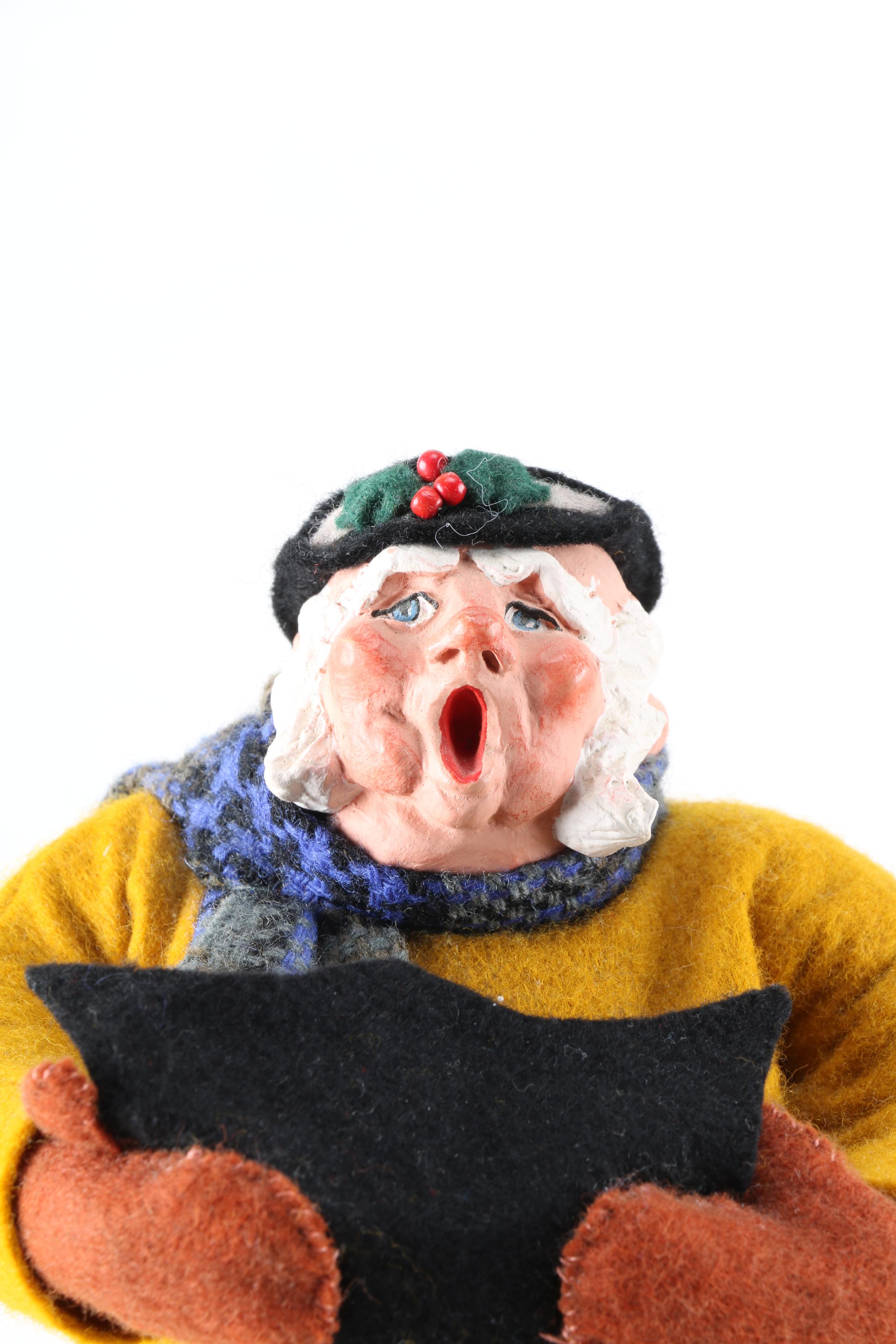 Handmade Simpich Caroling Dolls