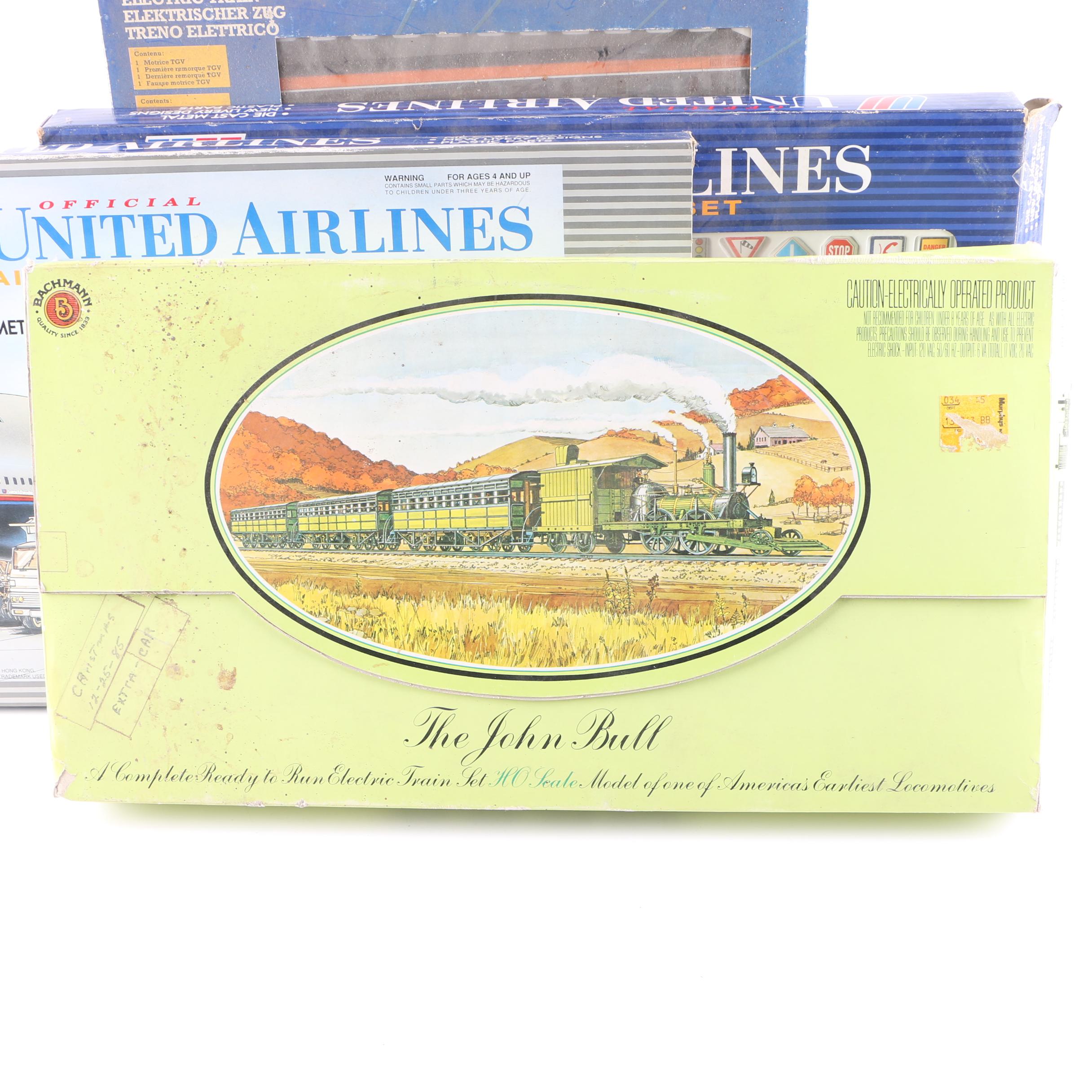 Model Trains and Planes Featuring Bachman and TGV4 Elements