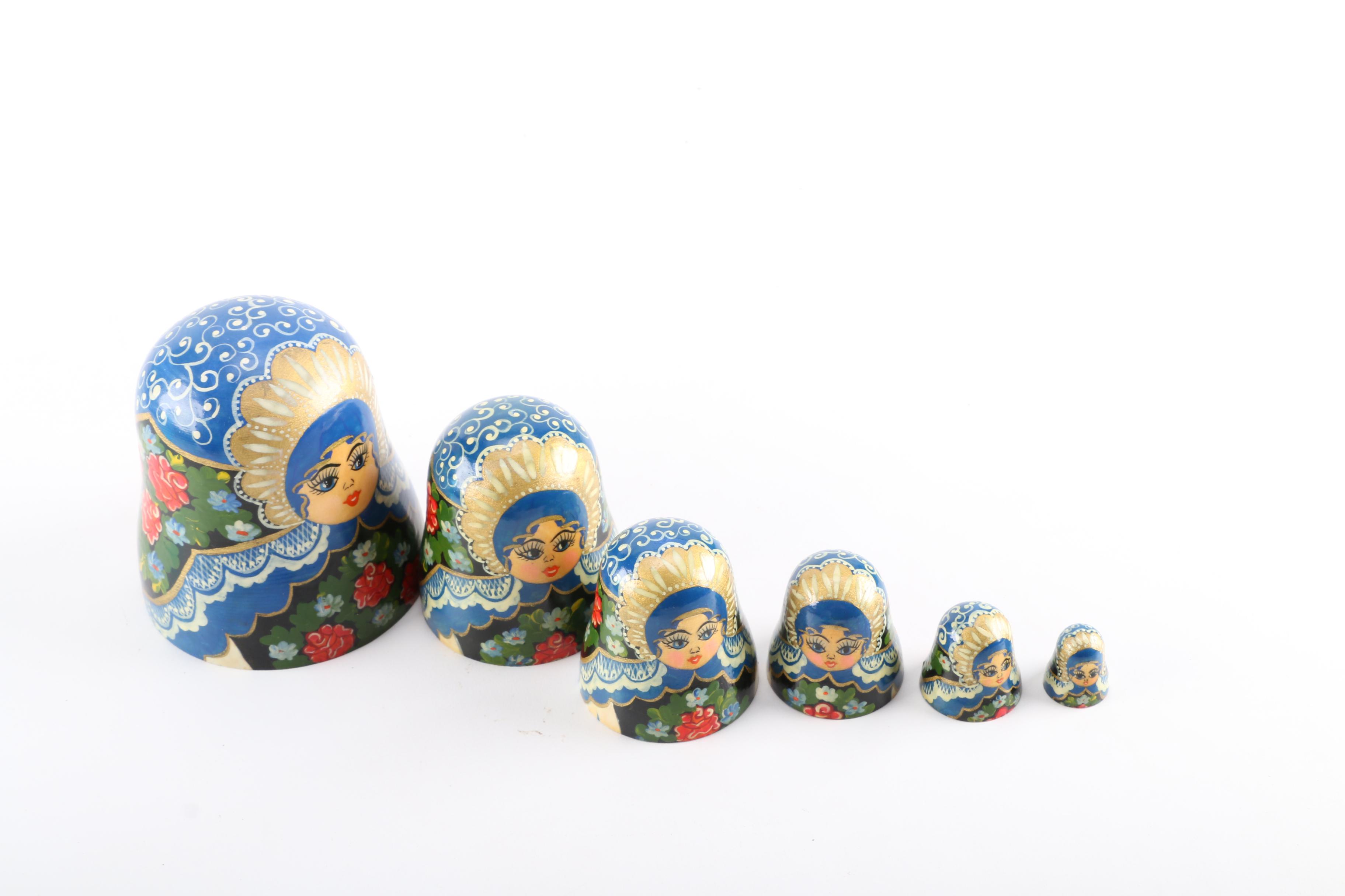 Hand-Painted Matryoshka Nesting Dolls