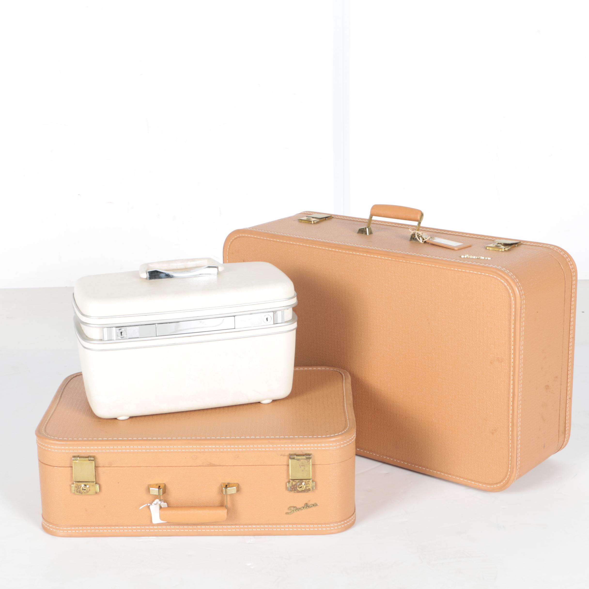 Vintage Samsonite and Baltimore Luggage Travel Cases