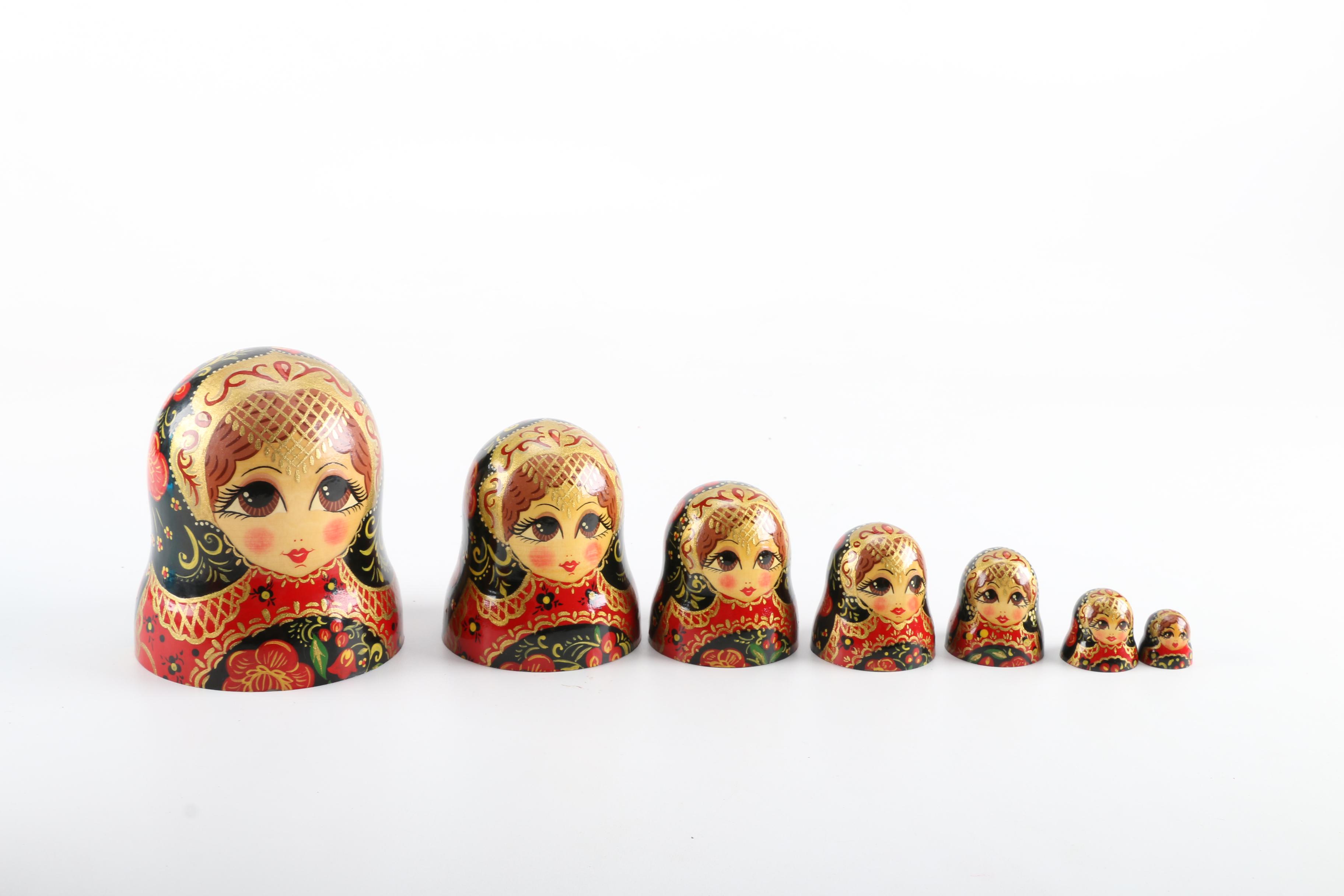 Hand-Painted Matryoshka Doll Set