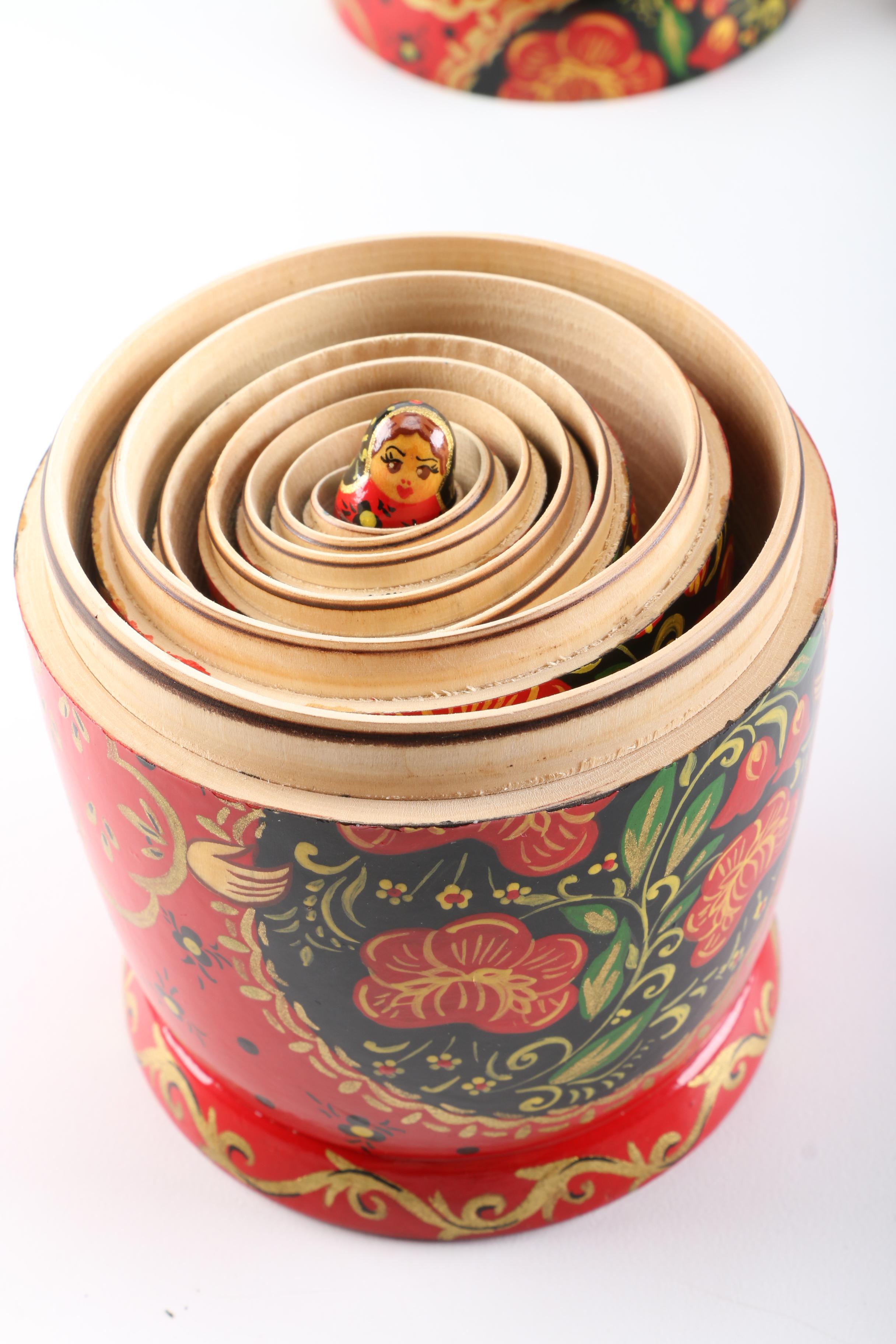 Hand-Painted Matryoshka Doll Set