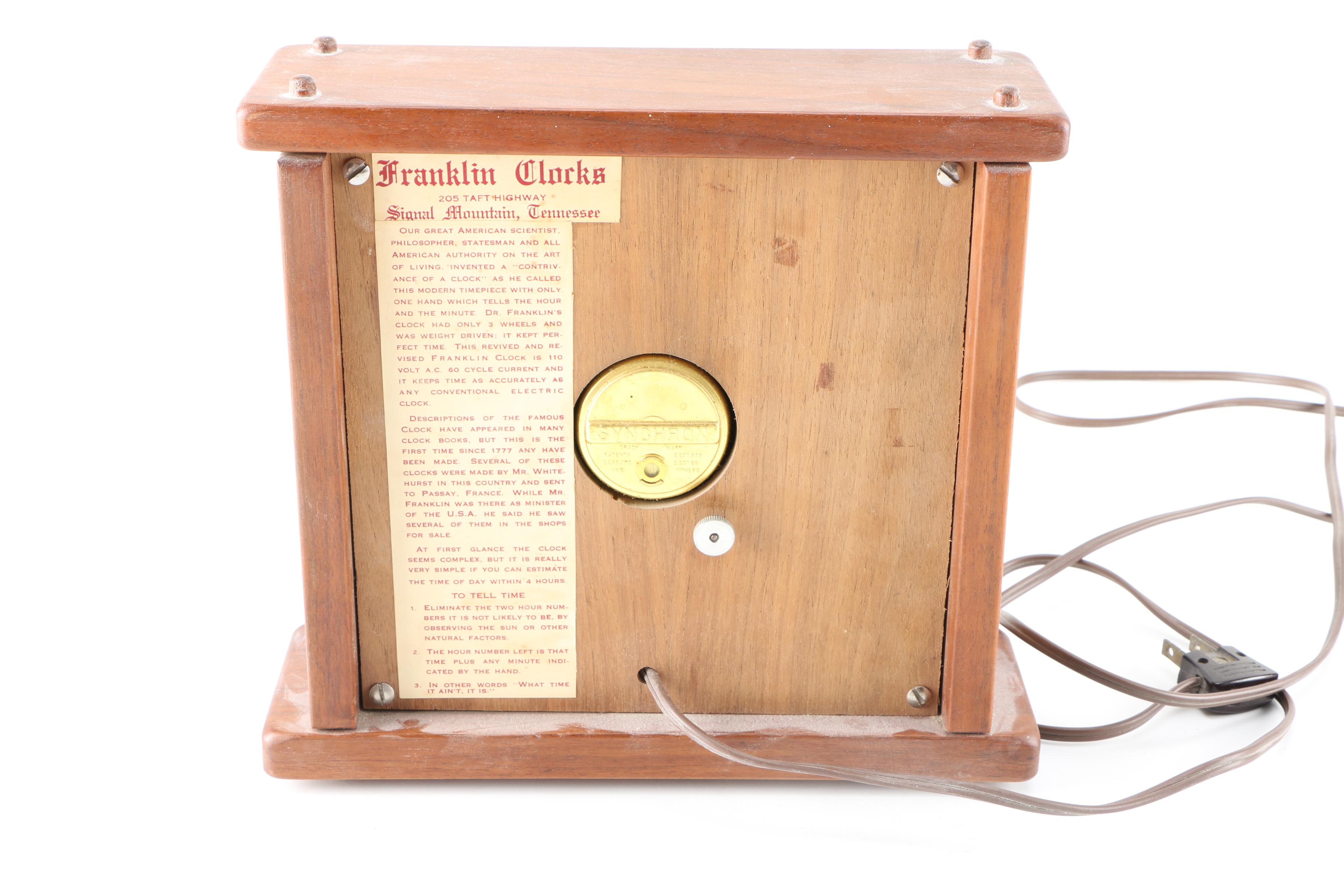 Vintage Franklin Wall Clock