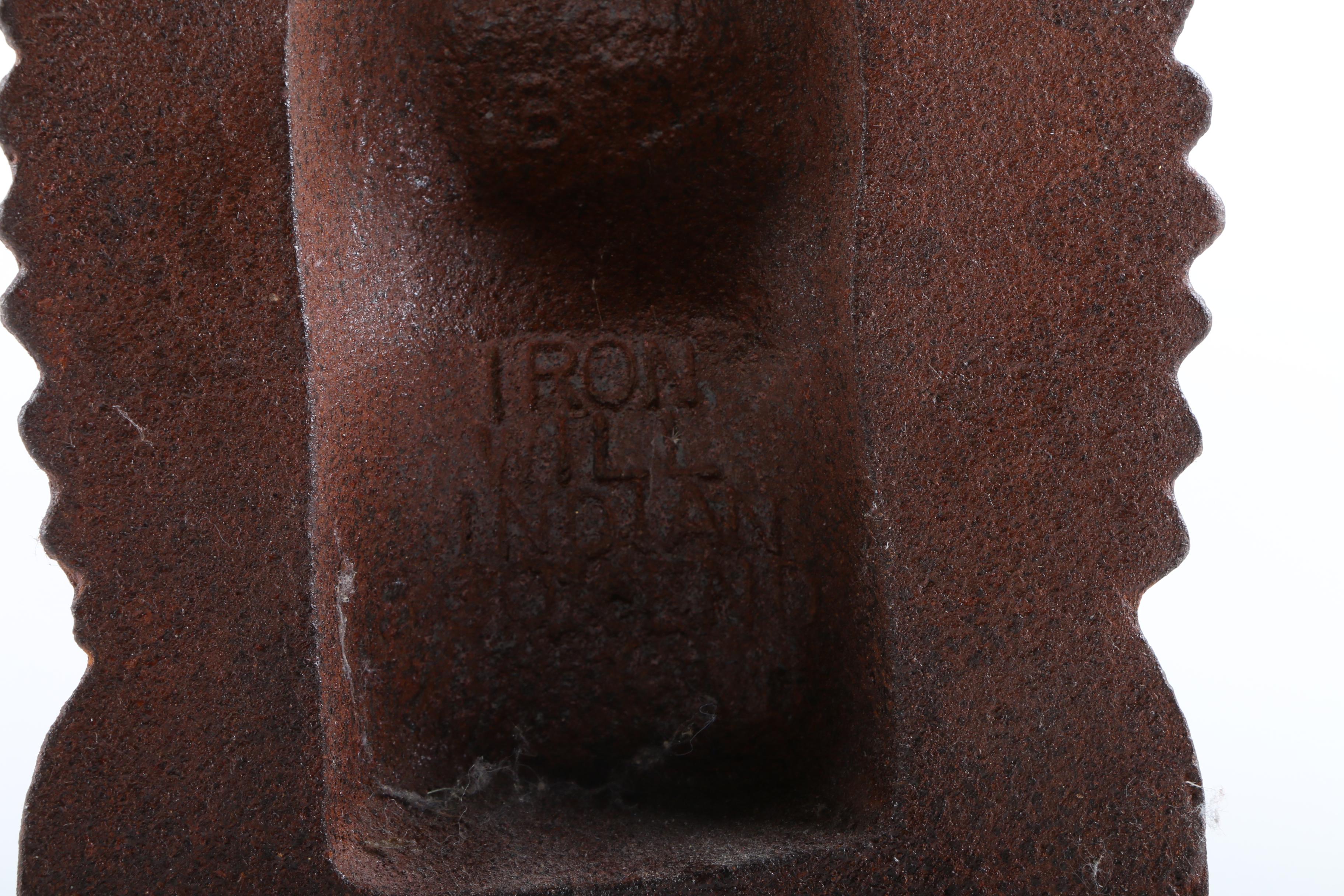 Vintage "Iron Will Indian" Iron Bookend