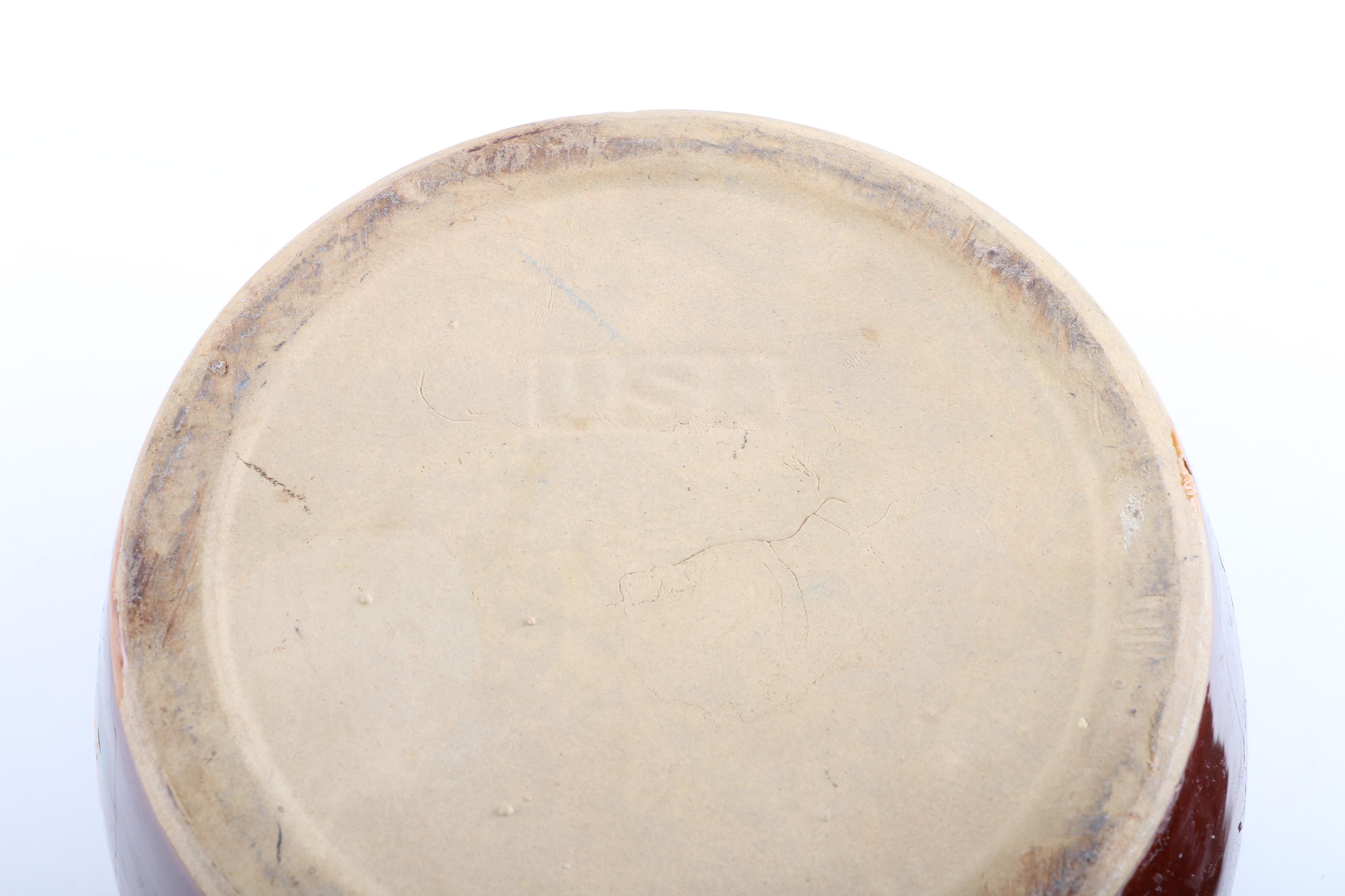 Vintage Stoneware Lidded Bean Pot