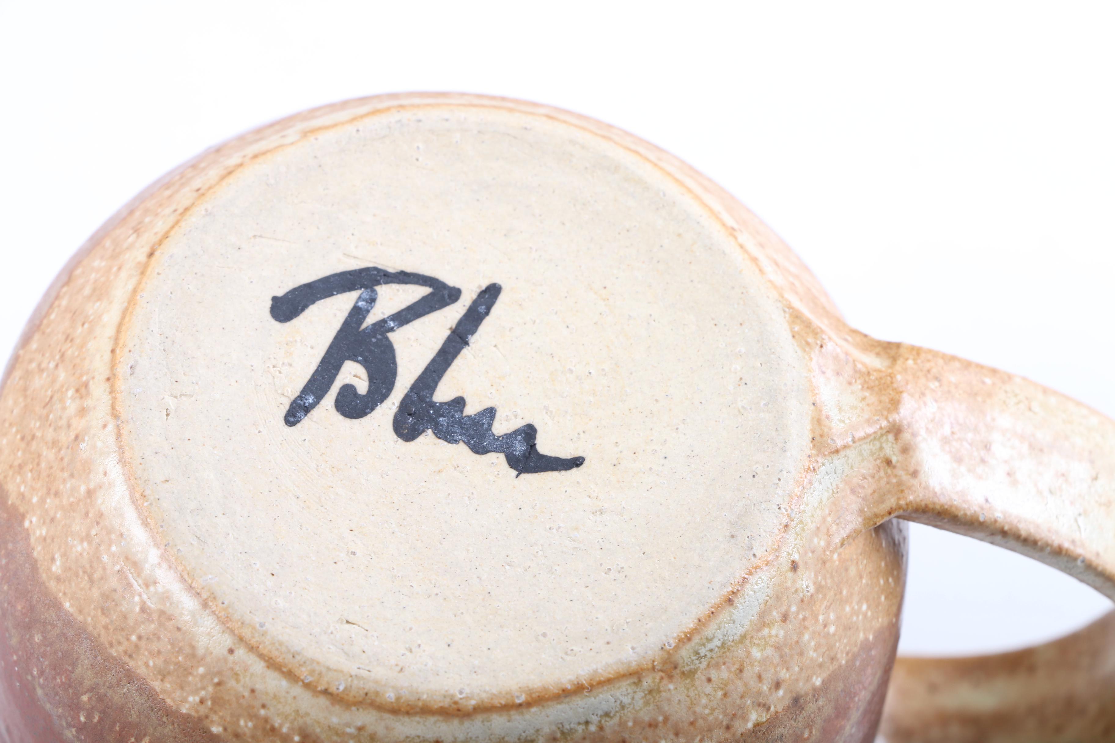 Set of Five Hand Thrown Stoneware Vessels