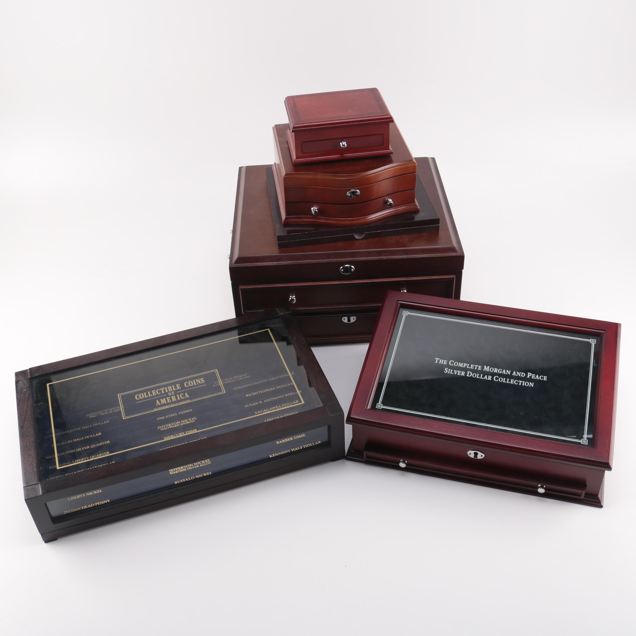 Assorted Coin Collecting Cases