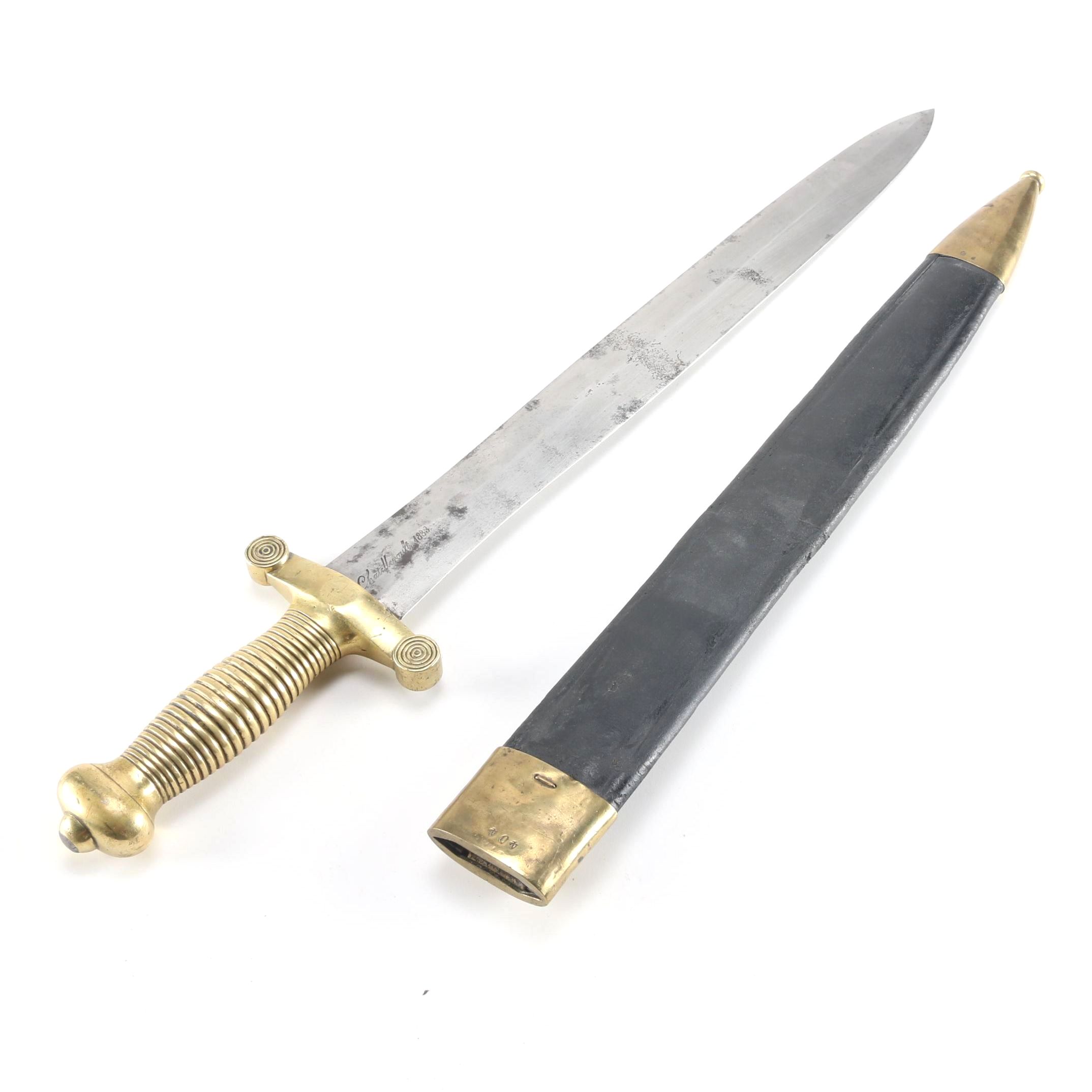 1833 Pihet Frères Chatellerault Infantry Sword With Scabbard