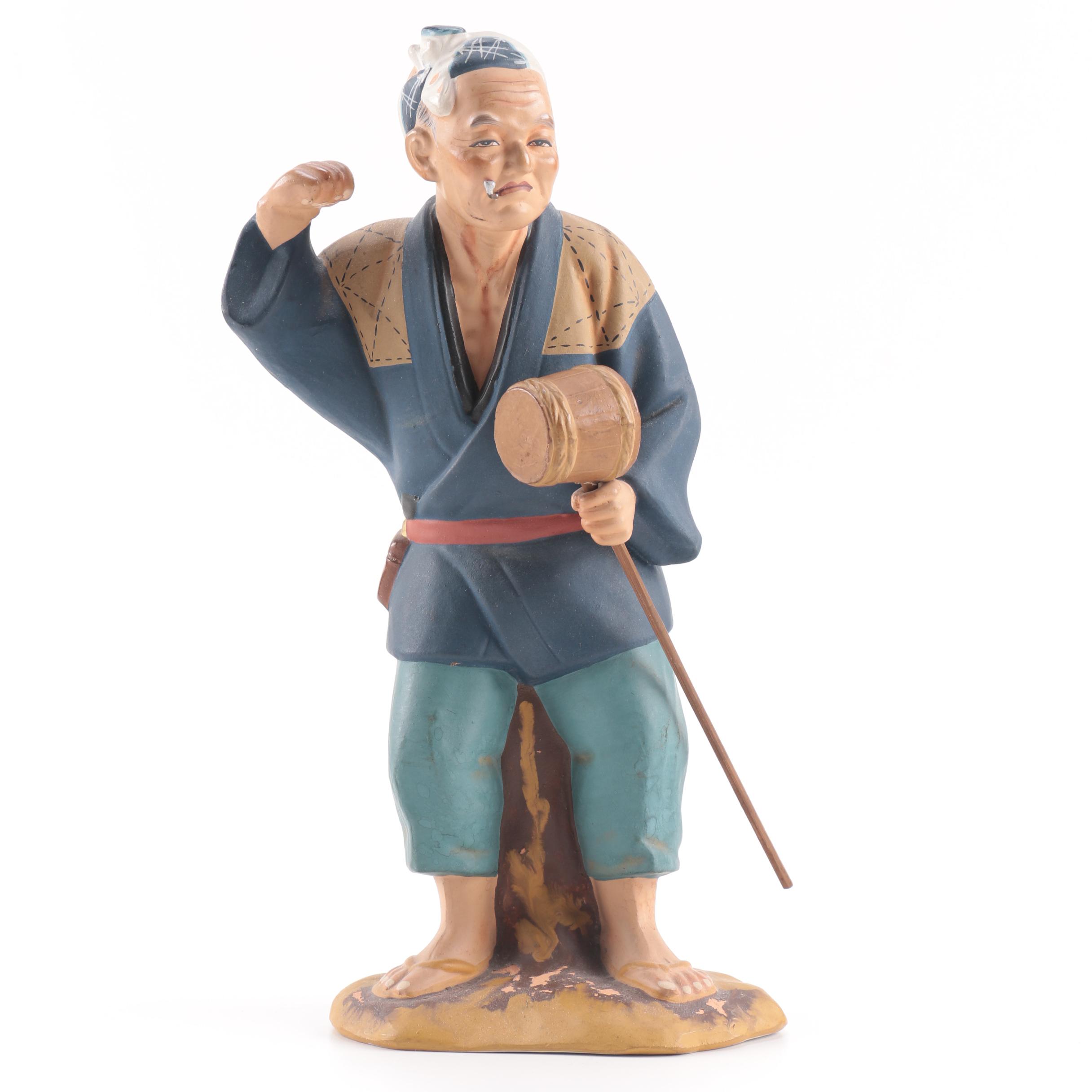Japanese Hakata Ceramic Figurine