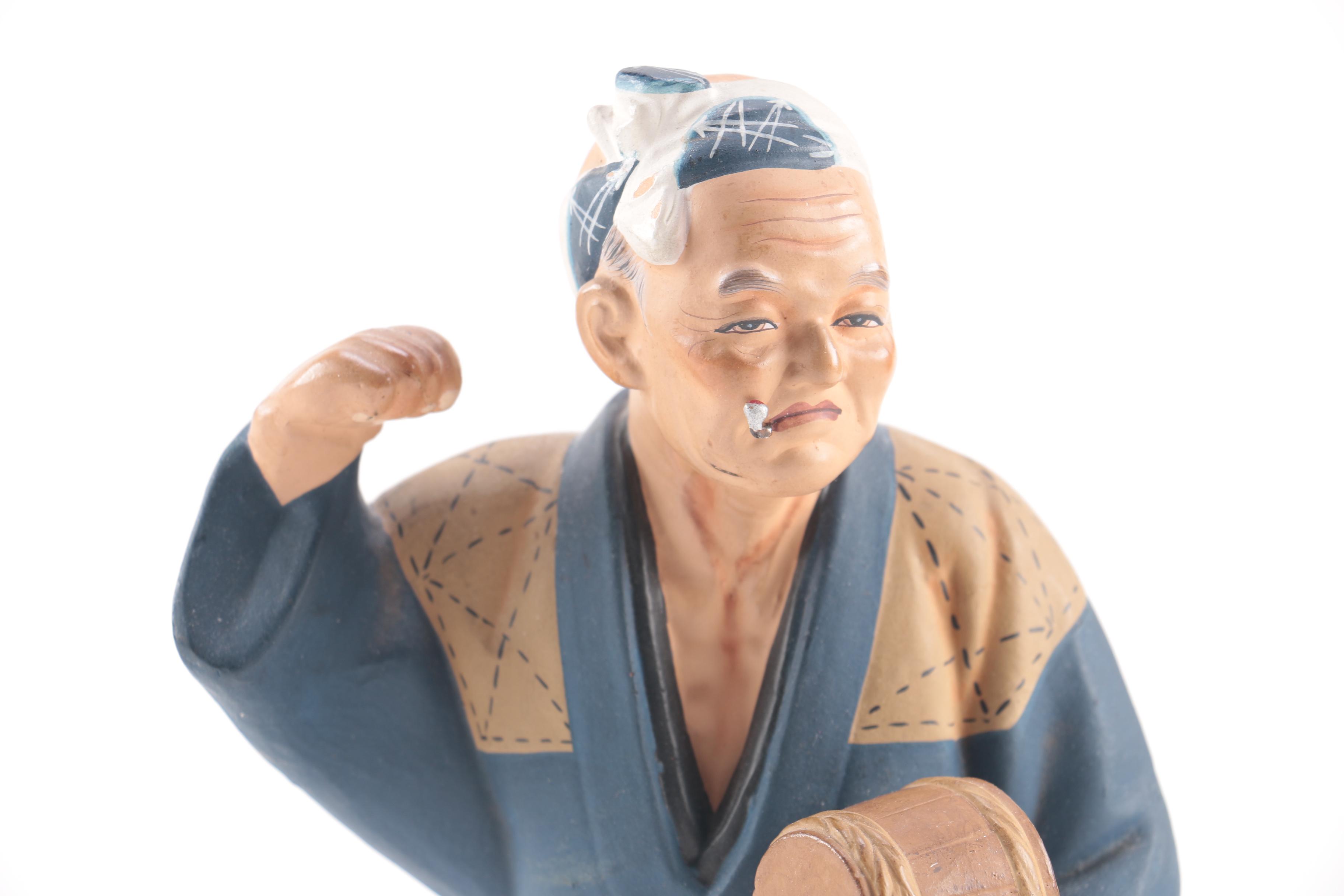 Japanese Hakata Ceramic Figurine