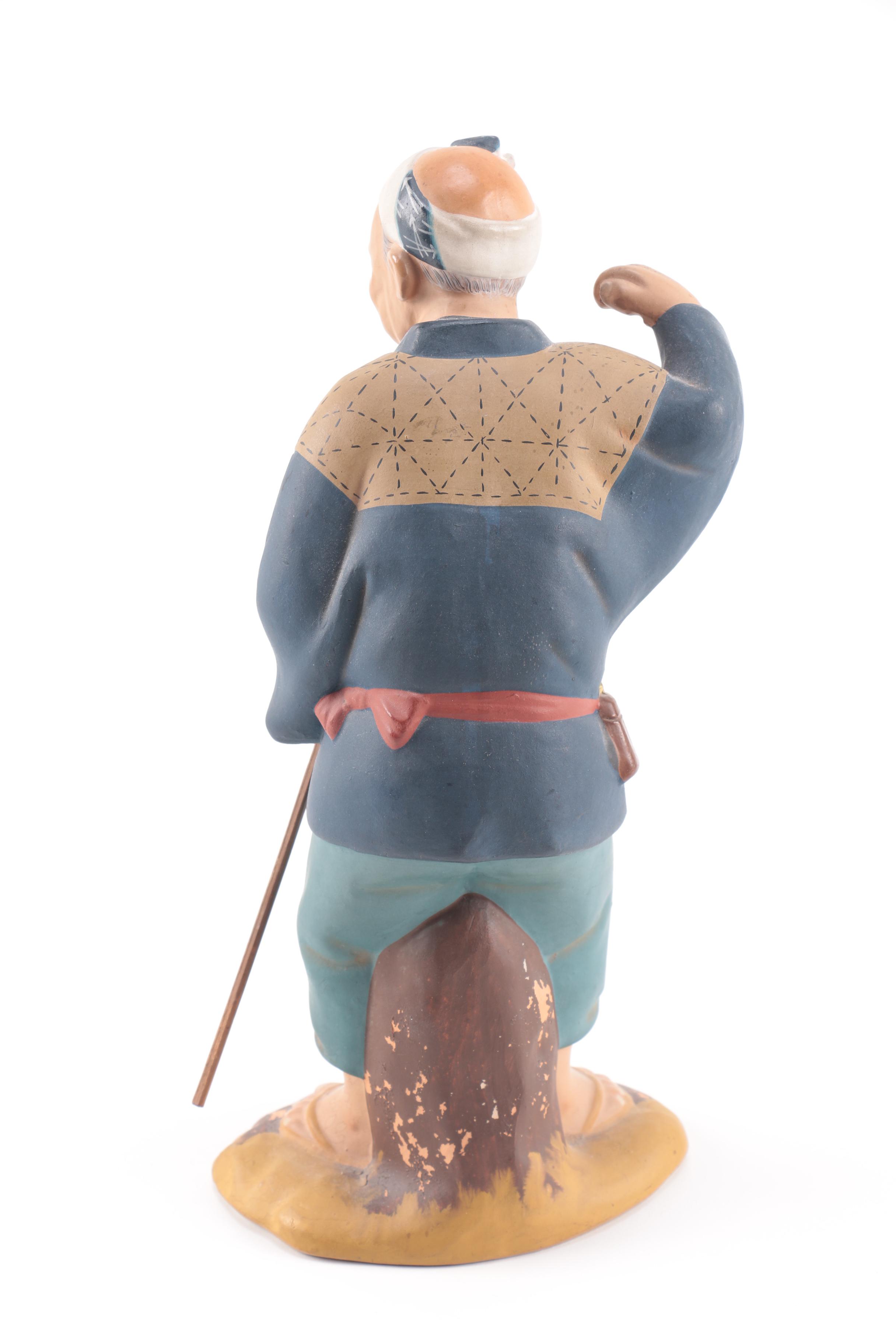 Japanese Hakata Ceramic Figurine