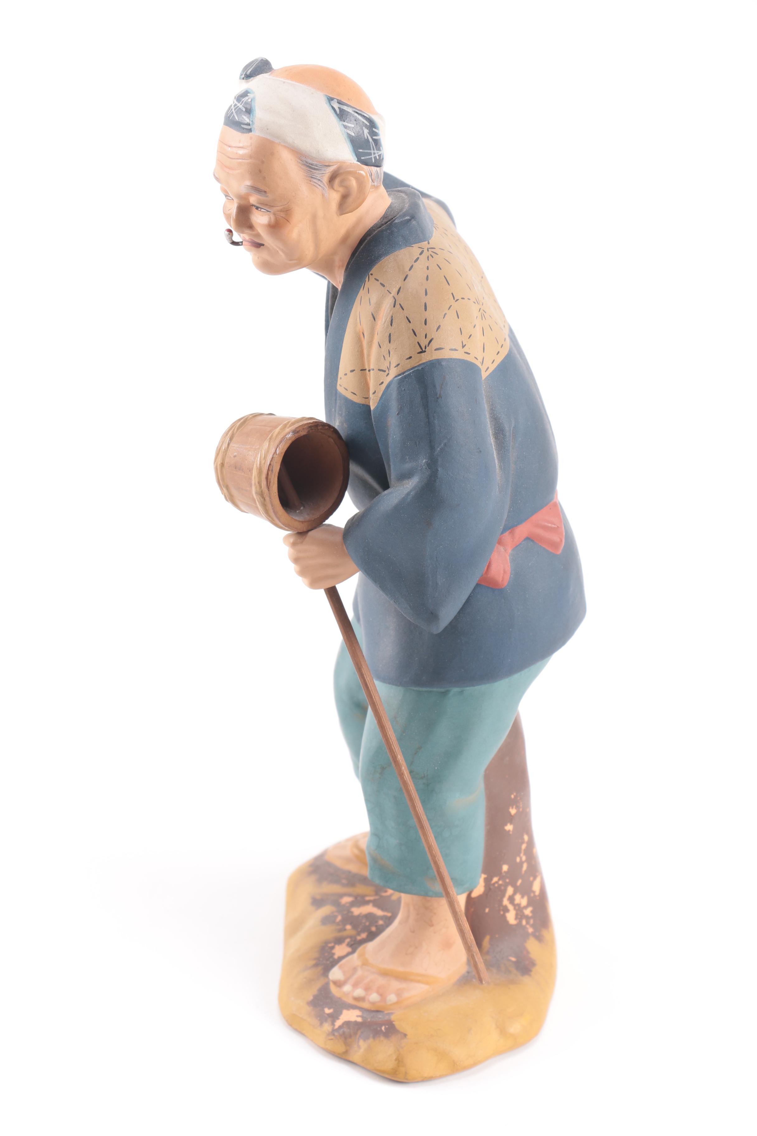 Japanese Hakata Ceramic Figurine