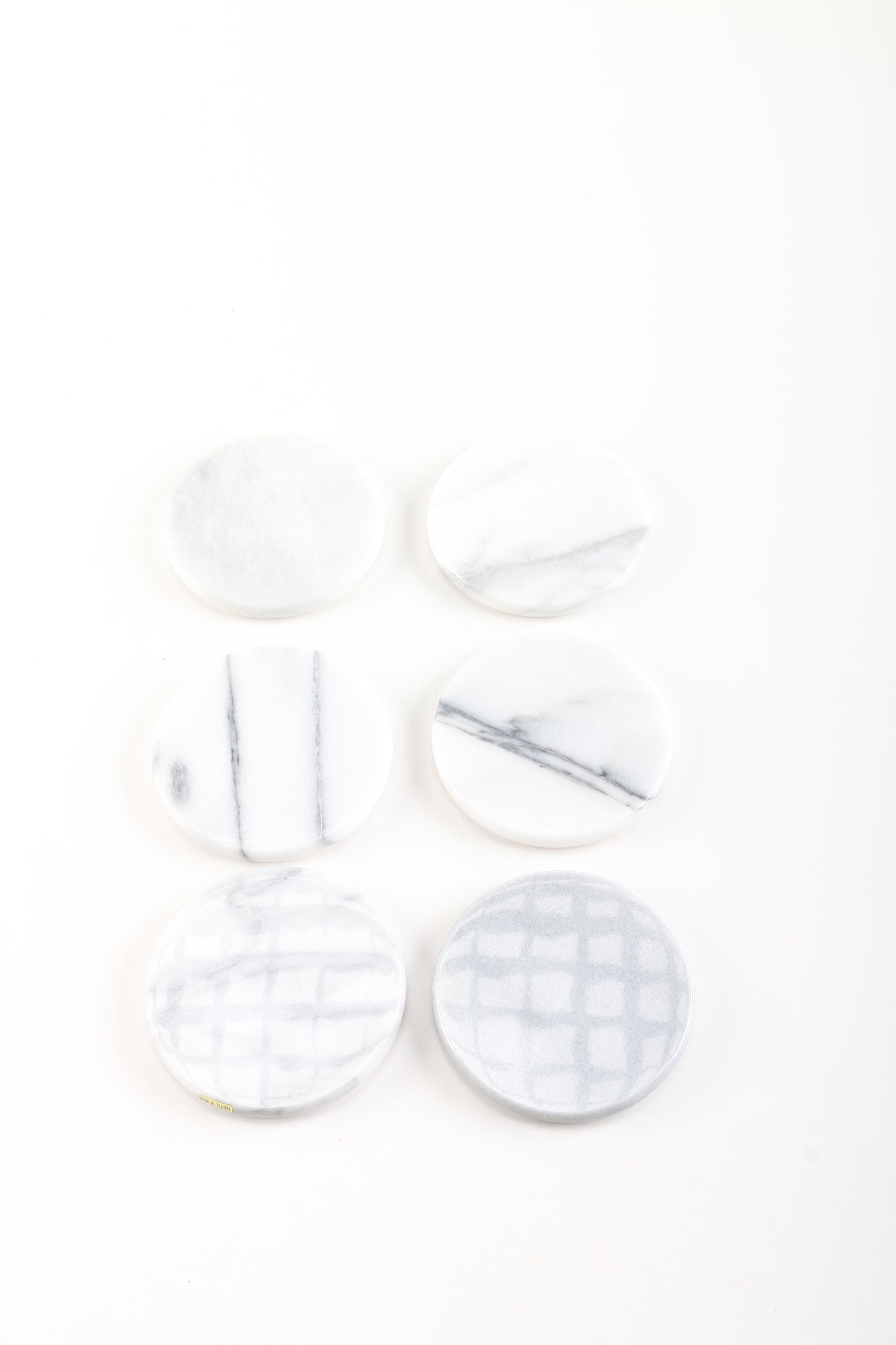 Marble Round Coasters