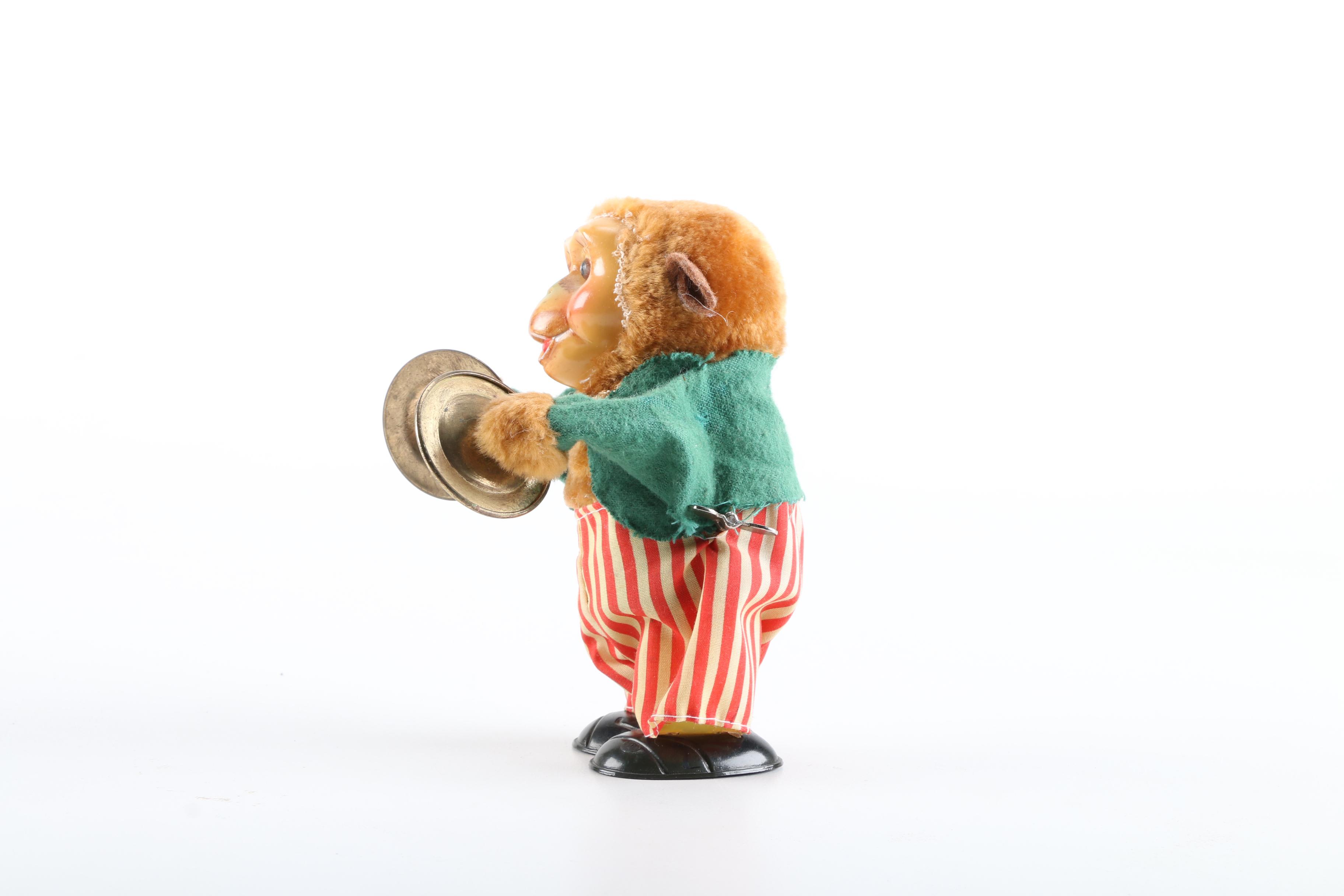 Vintage Drumline Monkey Toy