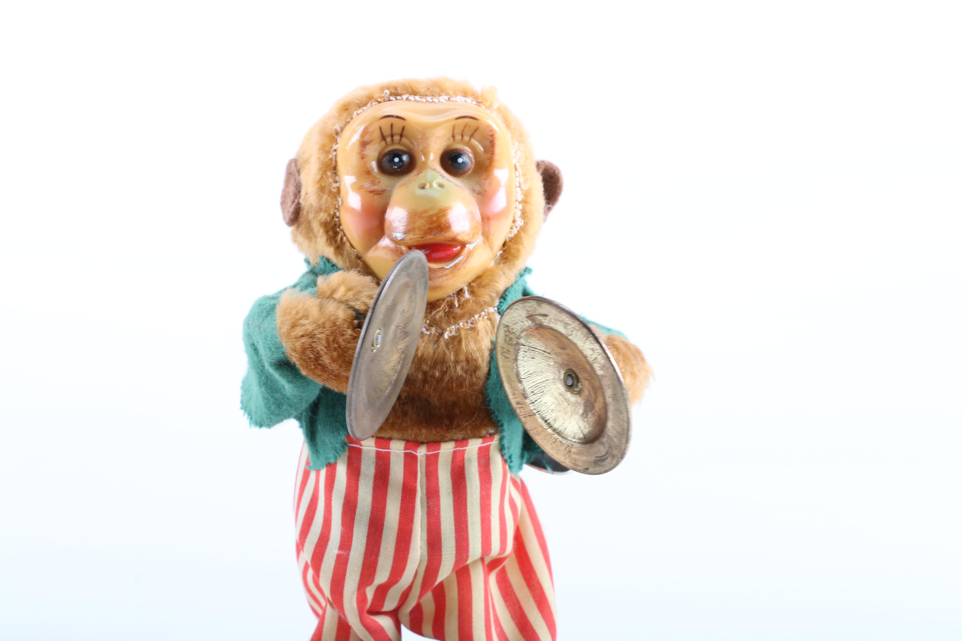 Vintage Drumline Monkey Toy