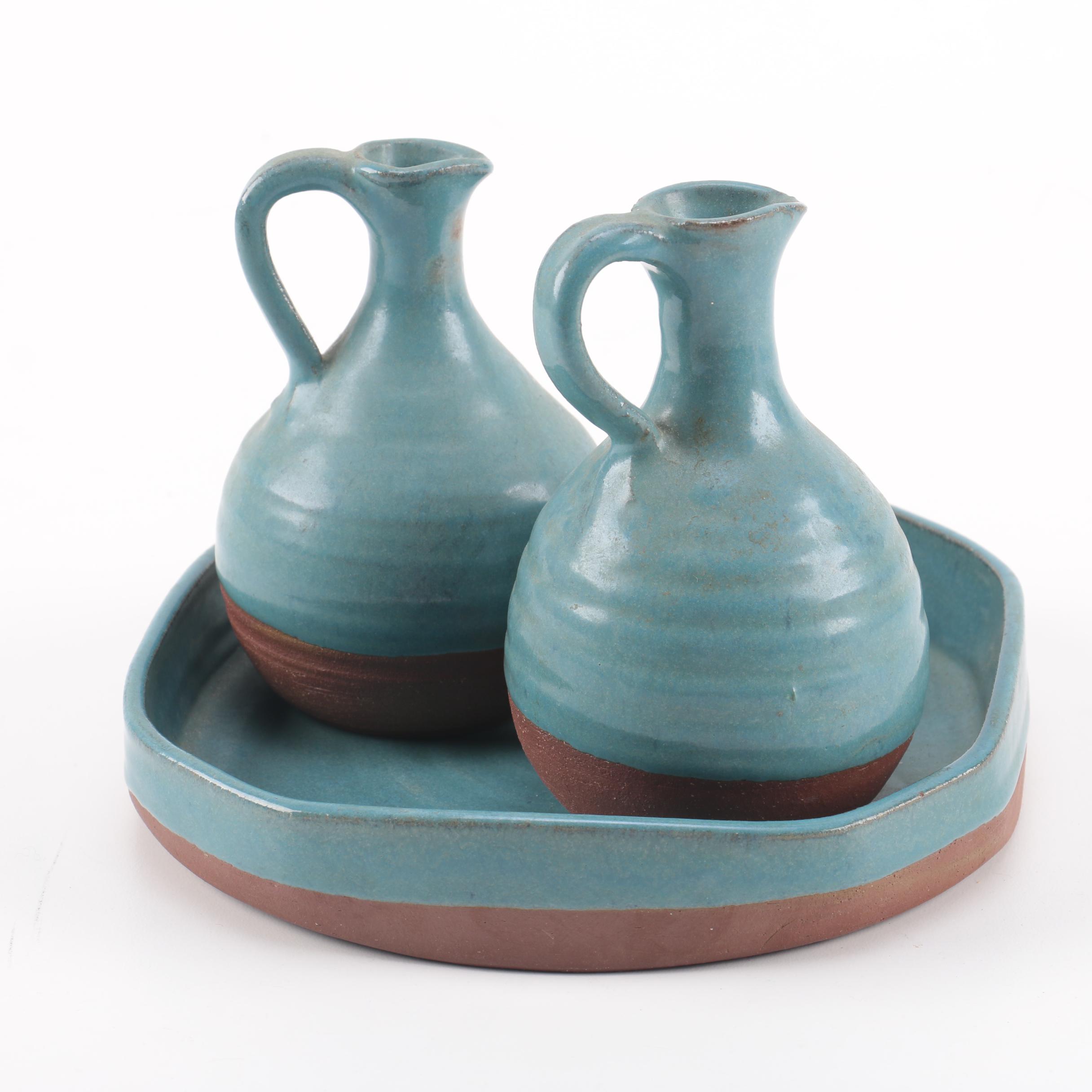 Hand Thrown Stoneware Cruet Set