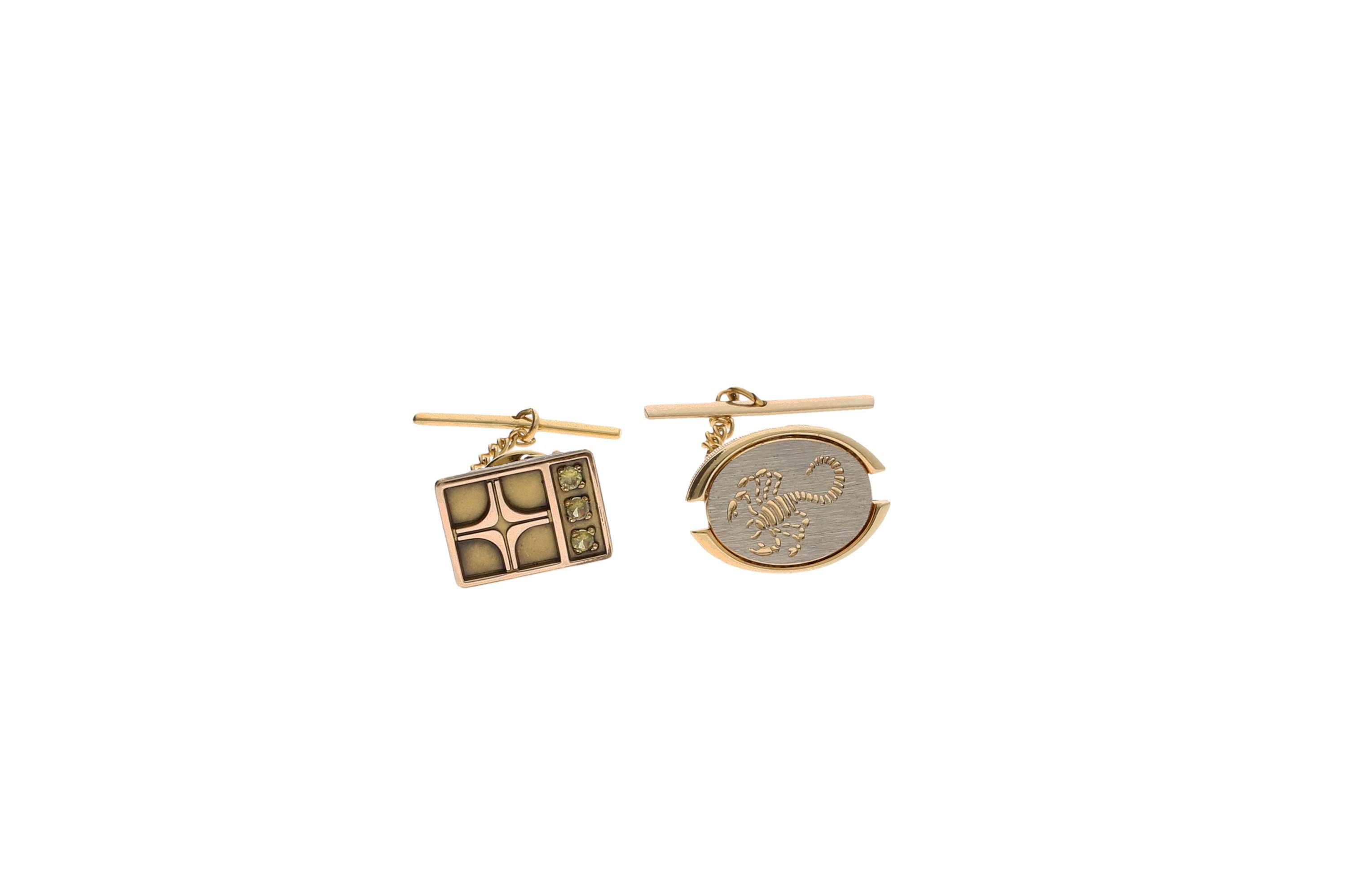 Assortment of Cufflinks, Tie Pins and Button Covers