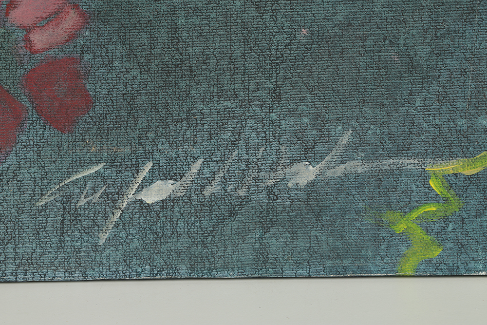 Alfred G. Huber Oil Painting on Canvas Art Deco Style Portrait