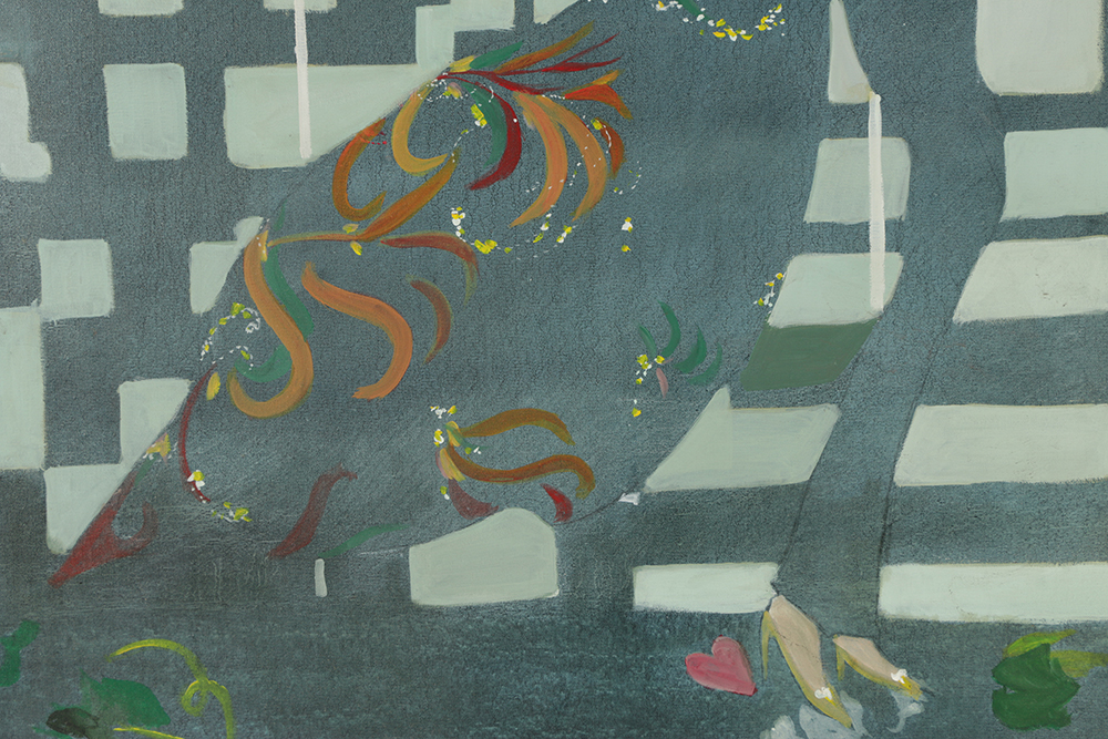 Alfred G. Huber Oil Painting on Canvas Art Deco Style Portrait