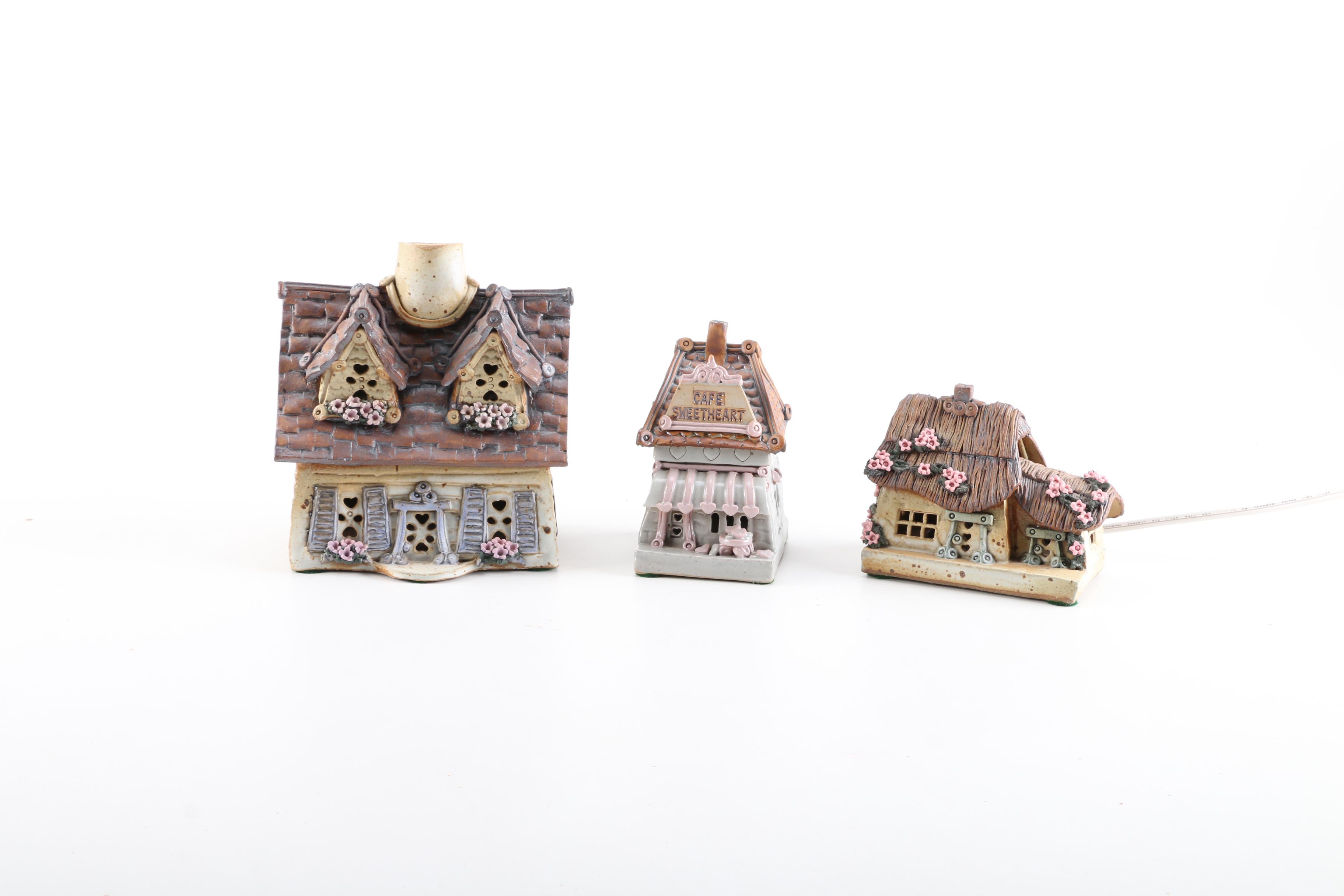 Trio of Windy Meadows Pottery Cottages
