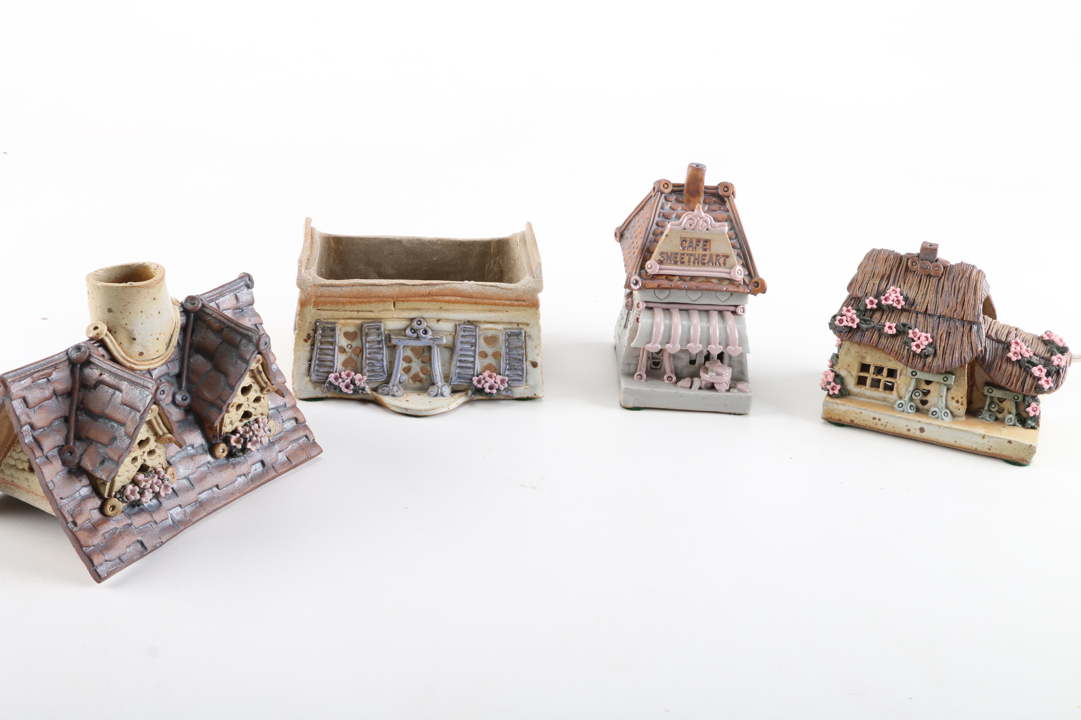 Trio of Windy Meadows Pottery Cottages