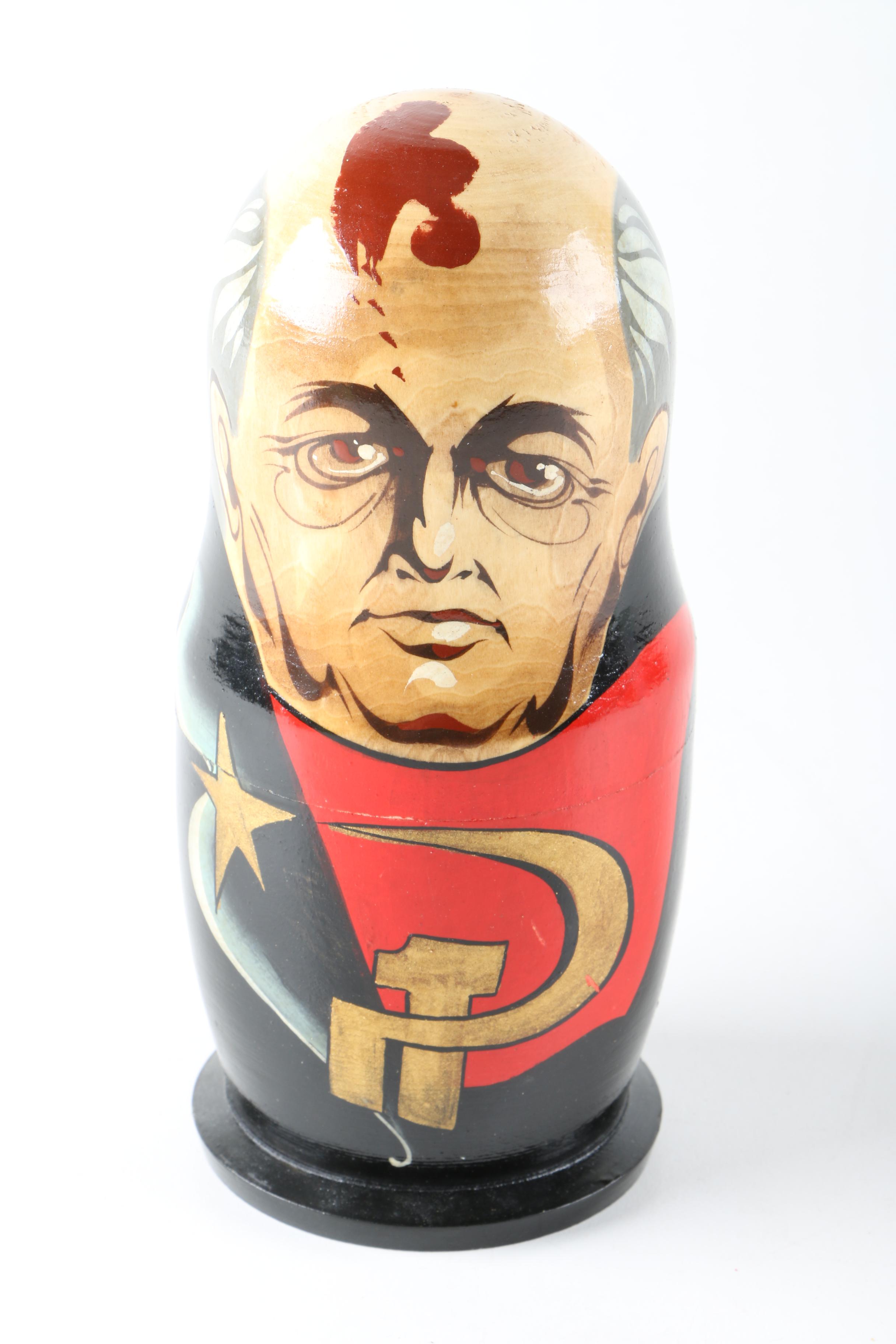 Matryoshka Nesting Dolls of Soviet Union Politicians