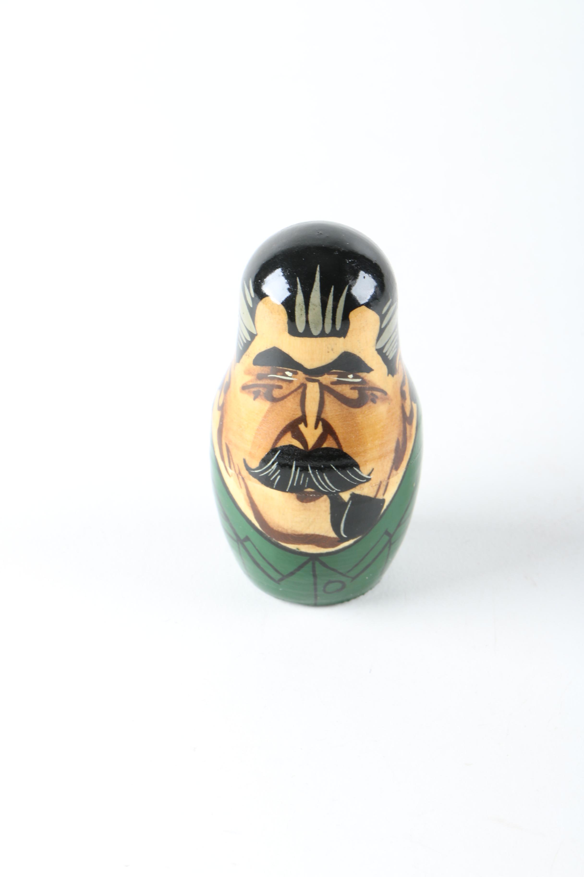 Matryoshka Nesting Dolls of Soviet Union Politicians