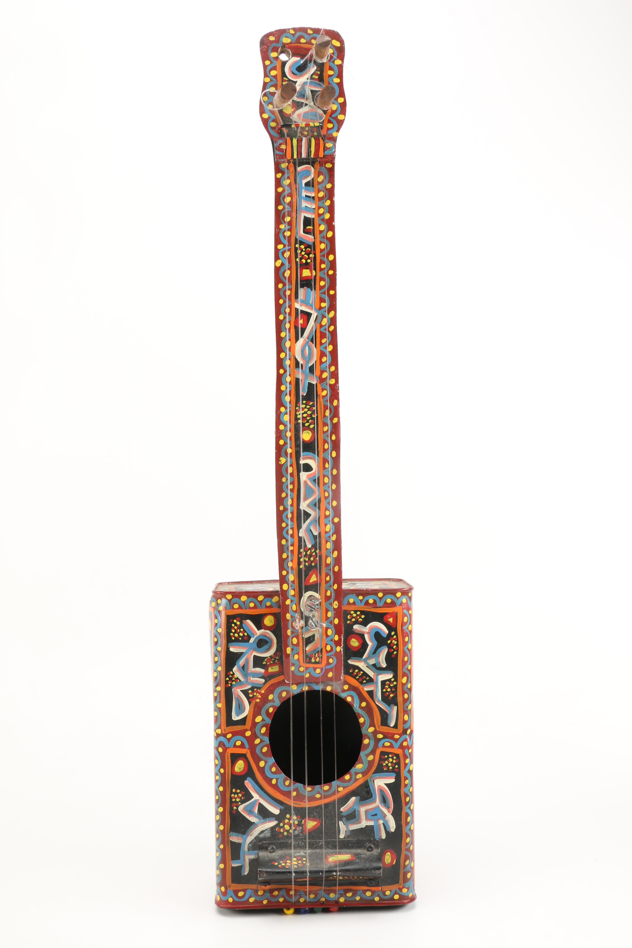 Handmade String Instruments Including Dayak Sapek From Indonesia
