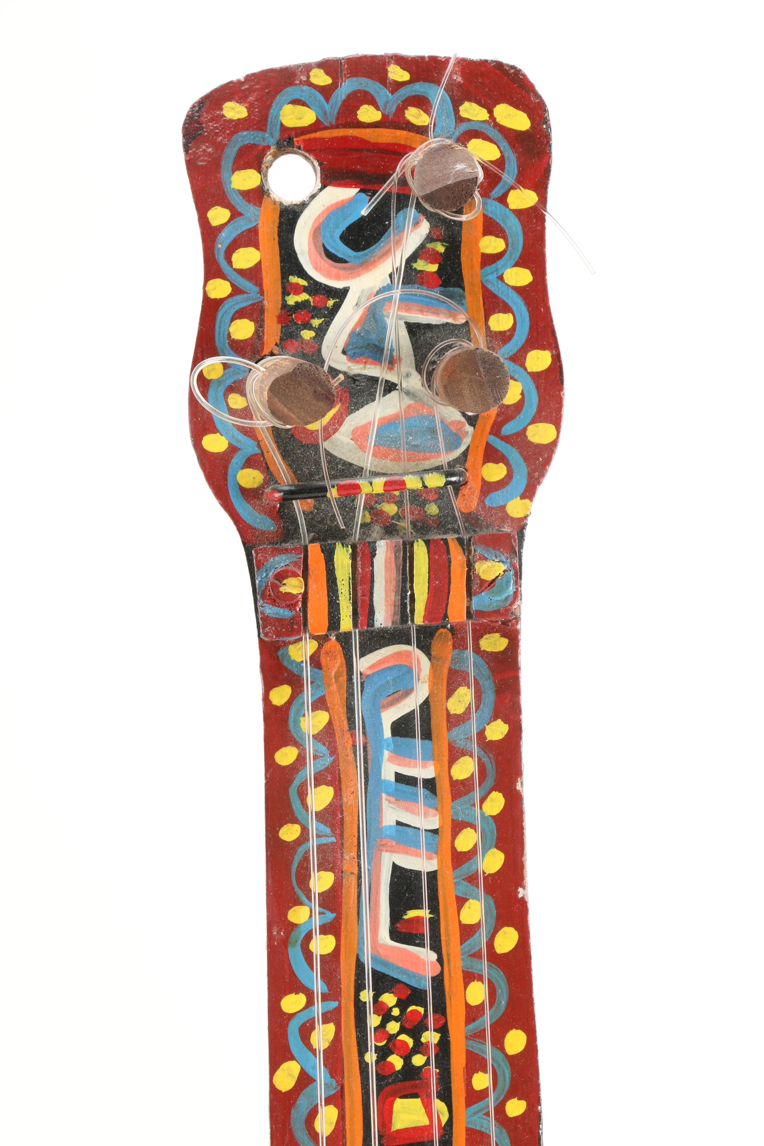 Handmade String Instruments Including Dayak Sapek From Indonesia