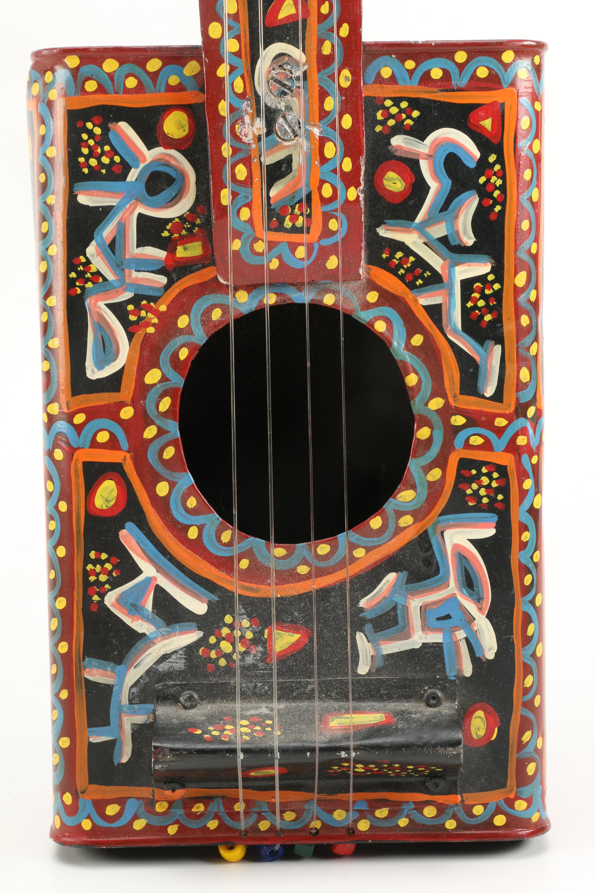 Handmade String Instruments Including Dayak Sapek From Indonesia