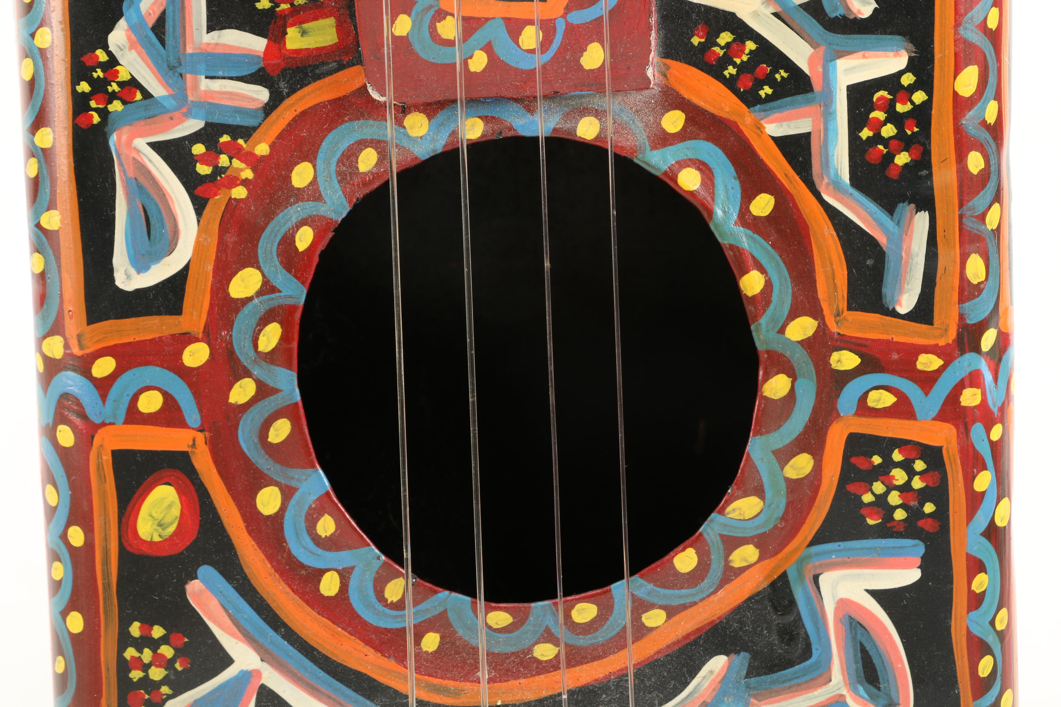 Handmade String Instruments Including Dayak Sapek From Indonesia